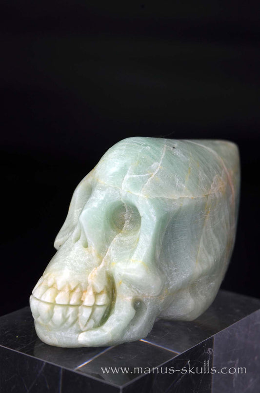 Manus skulls unique Crystal Carvings handmade skulls dragons pendants preseli bluestone tribals spiritual meaning wand Unicorn .. amazonite