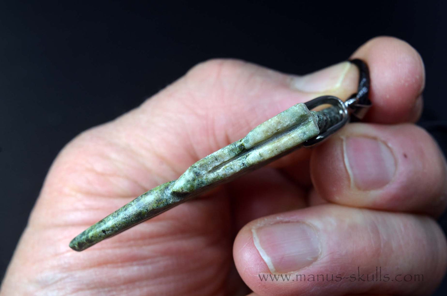 Preseli Bluestone Bird Skull pendant