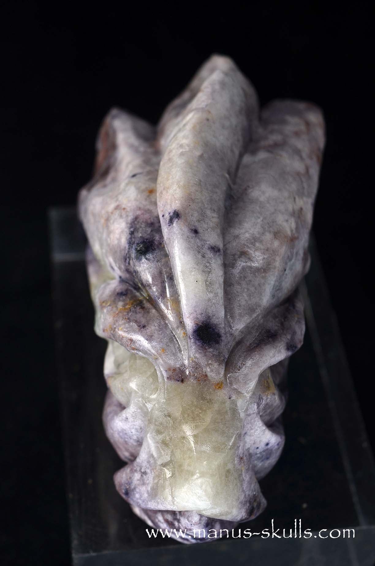 Manus skulls unique Crystal Carvings handmade skulls dragons pendants preseli bluestone tribals spiritual meaning wand Unicorn ..  fluorite barite