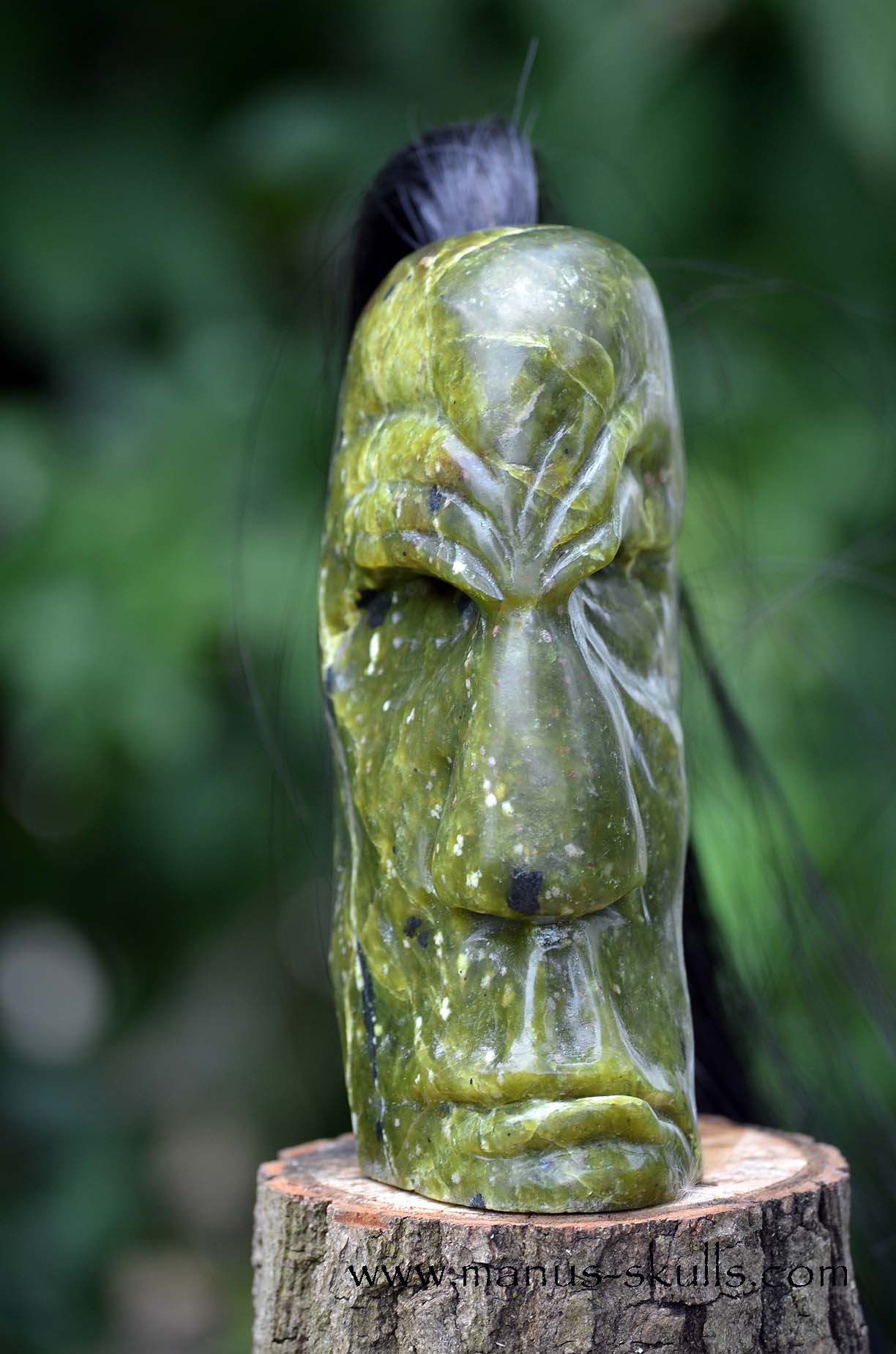 Idocrase ~ Vesuvianite Tribal Skull #060