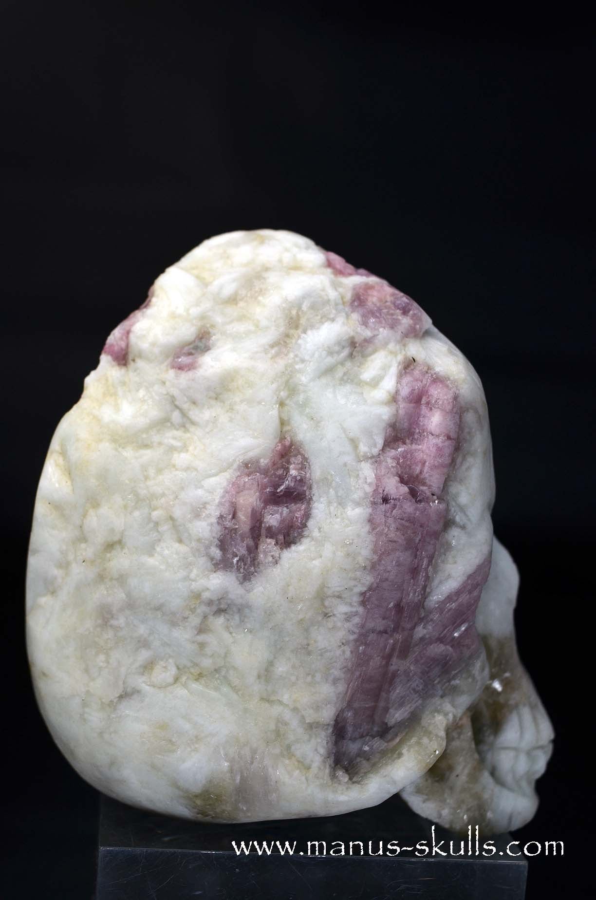 Rubellite ~Pink Tourmalin Skull