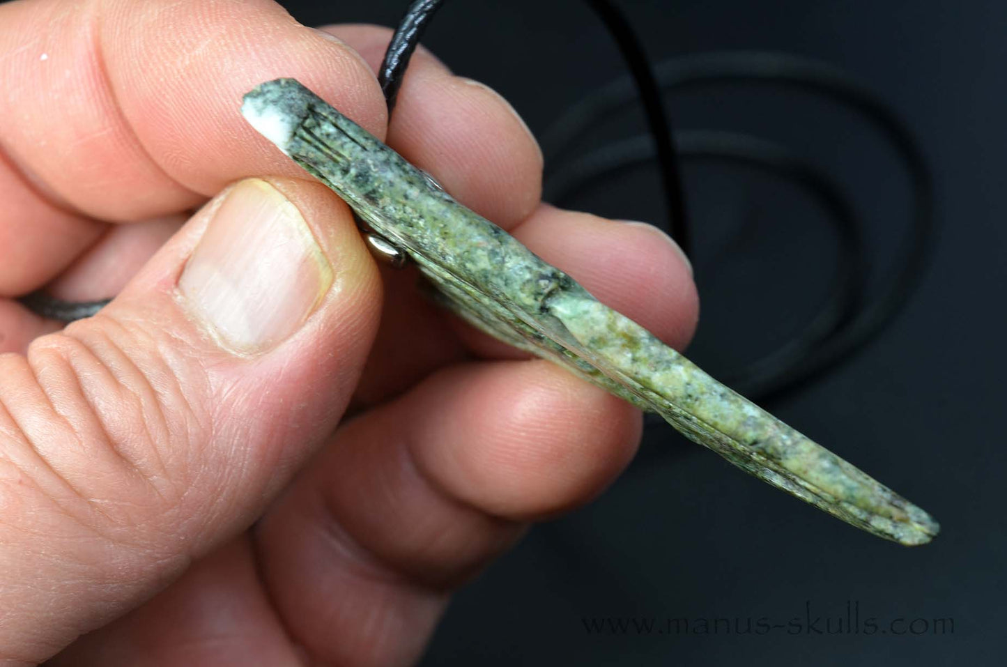 Preseli Bluestone Bird Skull pendant