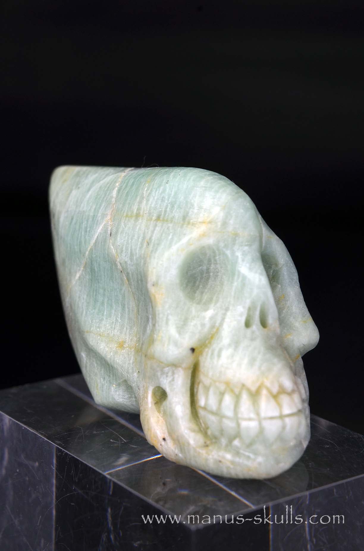 Manus skulls unique Crystal Carvings handmade skulls dragons pendants preseli bluestone tribals spiritual meaning wand Unicorn .. amazonite