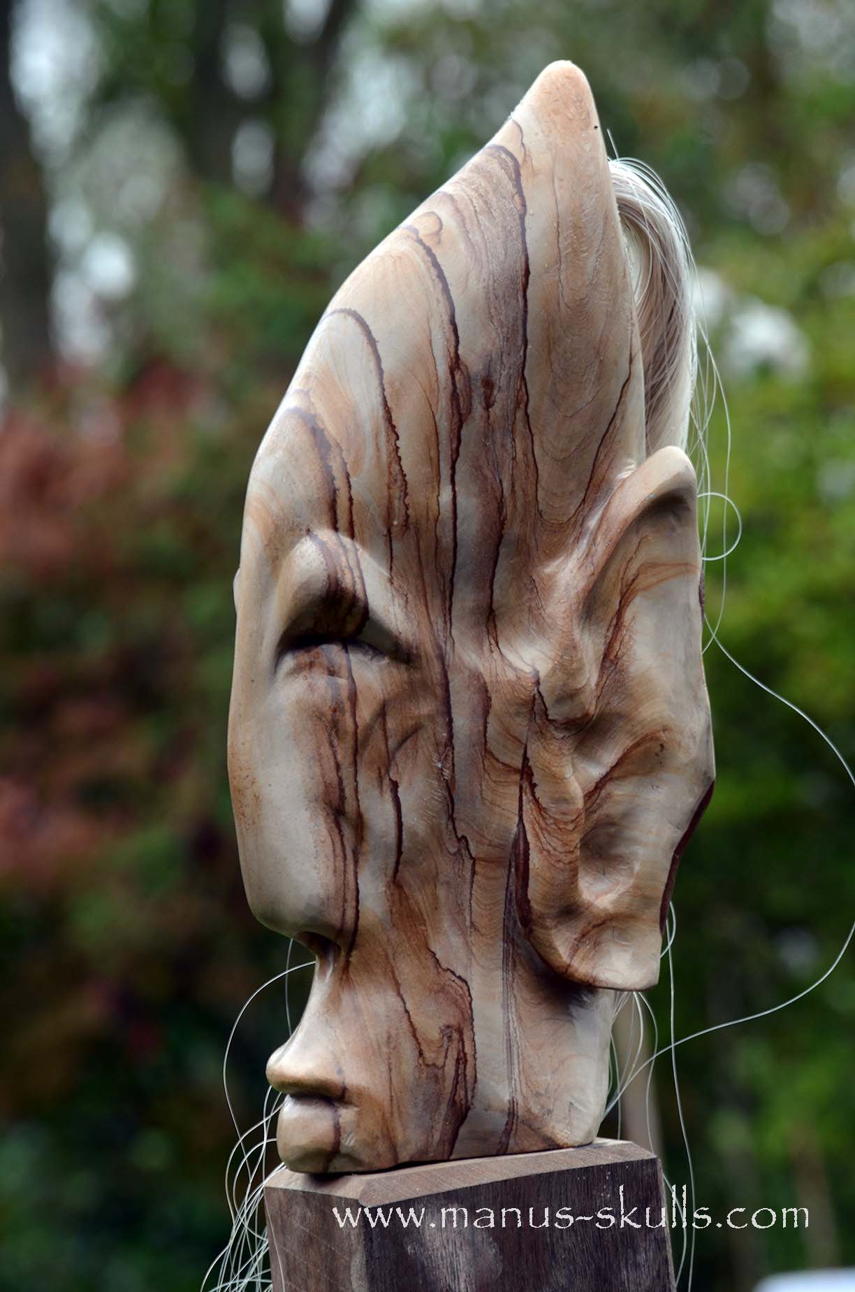 Landscape Jasper Tribal Statue #006