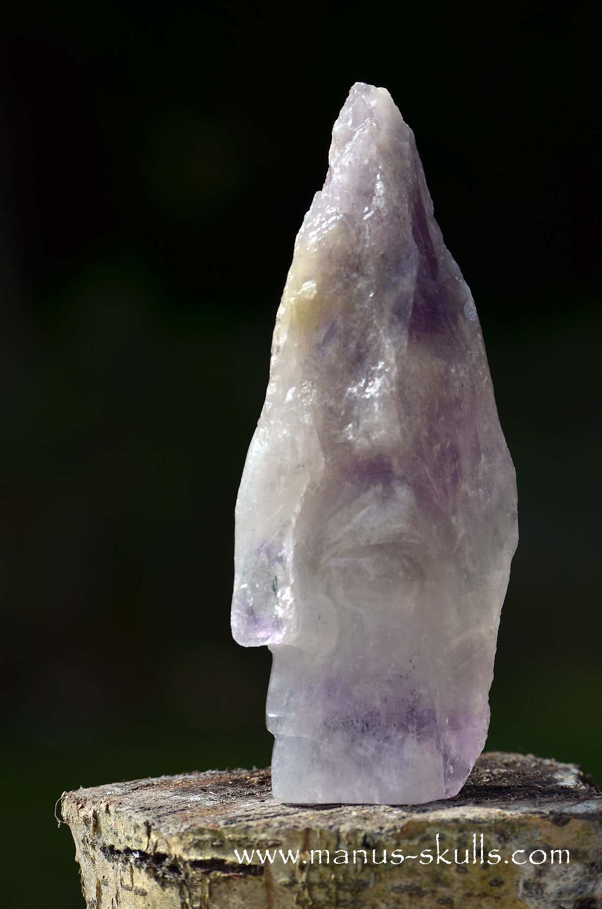 Manus skulls unique Crystal Carvings handmade skulls dragons pendants preseli bluestone tribals spiritual meaning wand Unicorn .. phantom amethyst