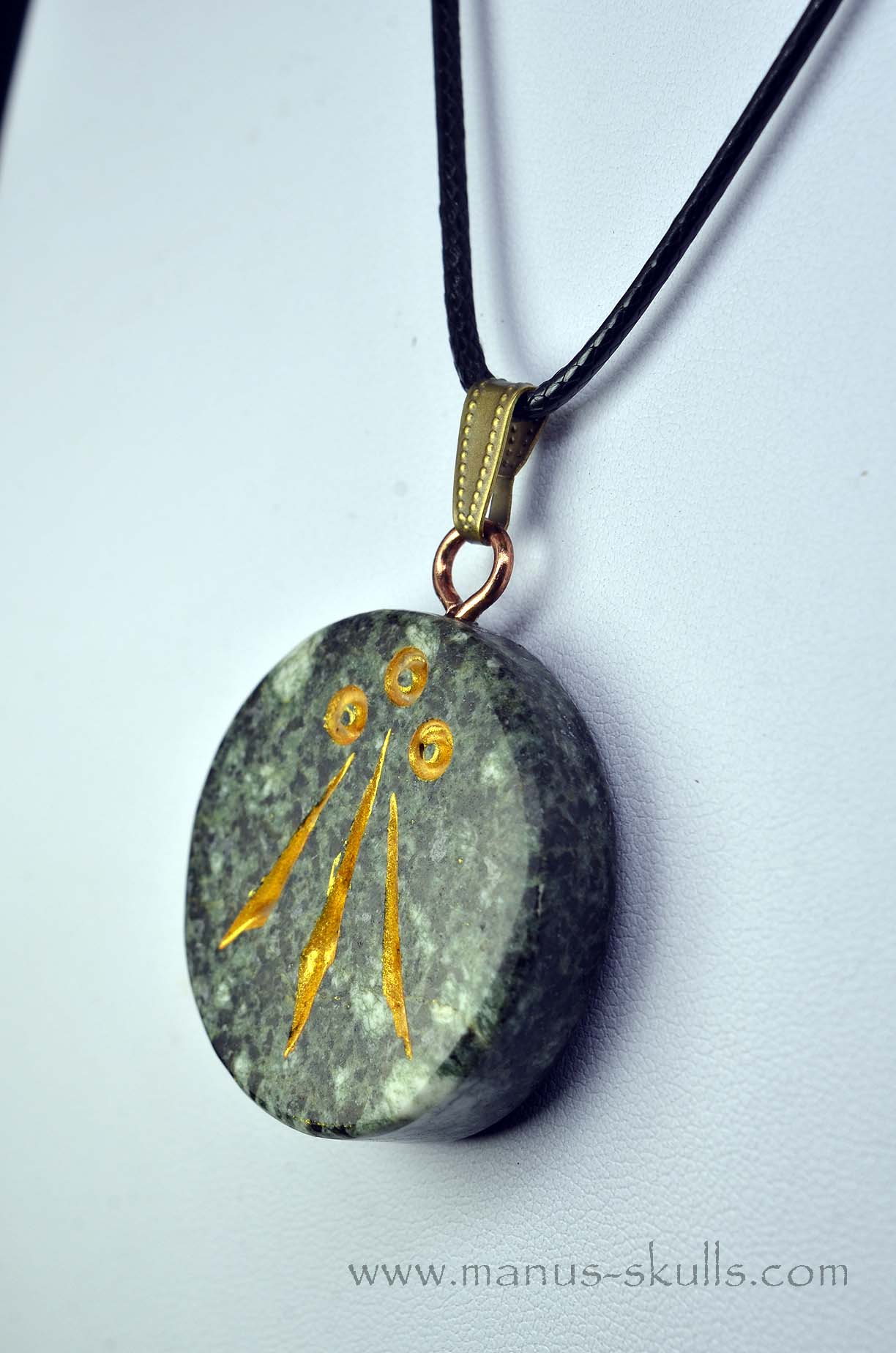 Manus skulls unique Crystal Carvings handmade skulls dragons pendants preseli bluestone tribals spiritual meaning wand Unicorn .. awen