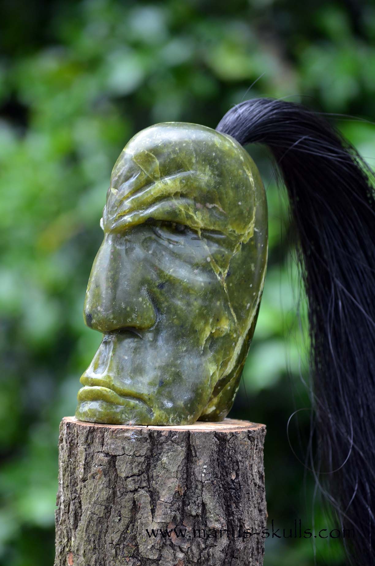 Idocrase ~ Vesuvianite Tribal Skull #060