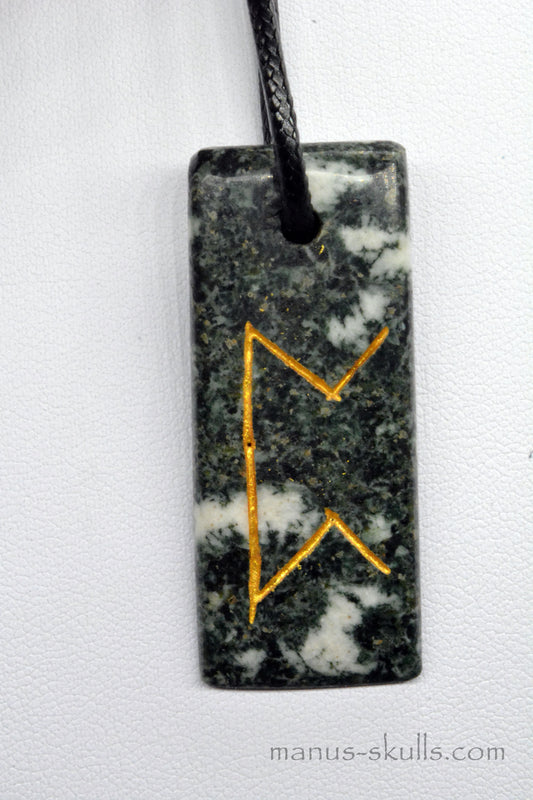 Preseli Bluestone rune pendant PERTHRO