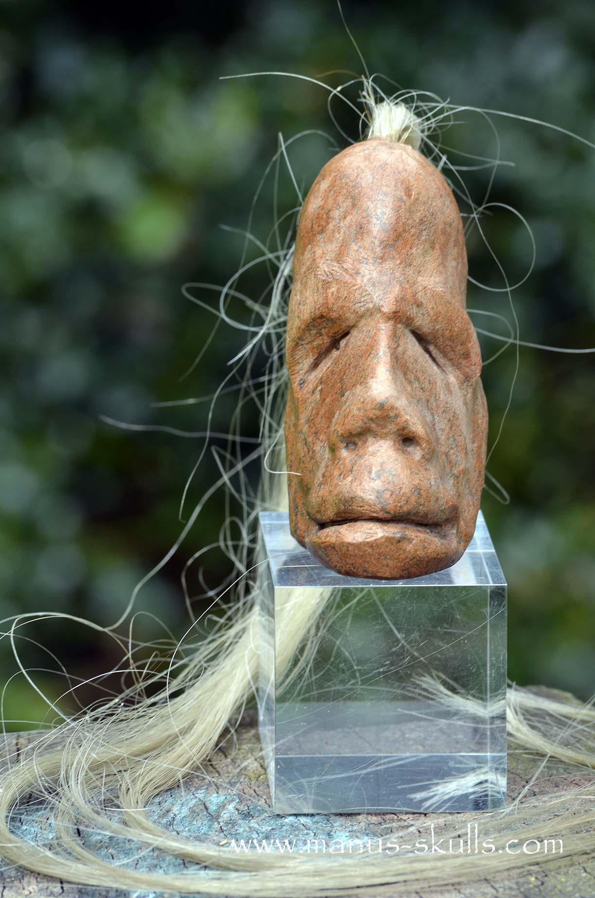 Steatite Tribal Skull  #048