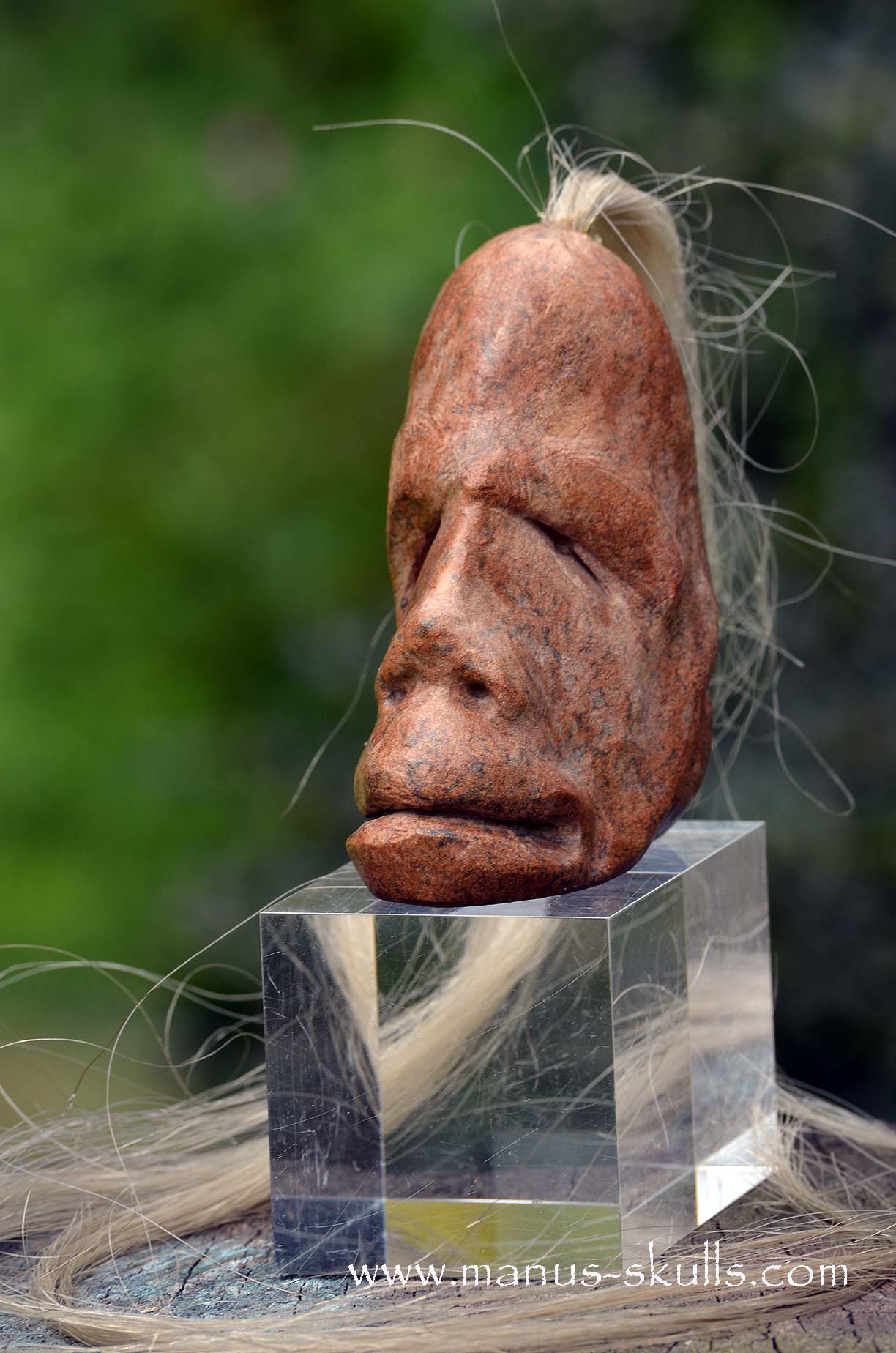 Steatite Tribal Skull  #048