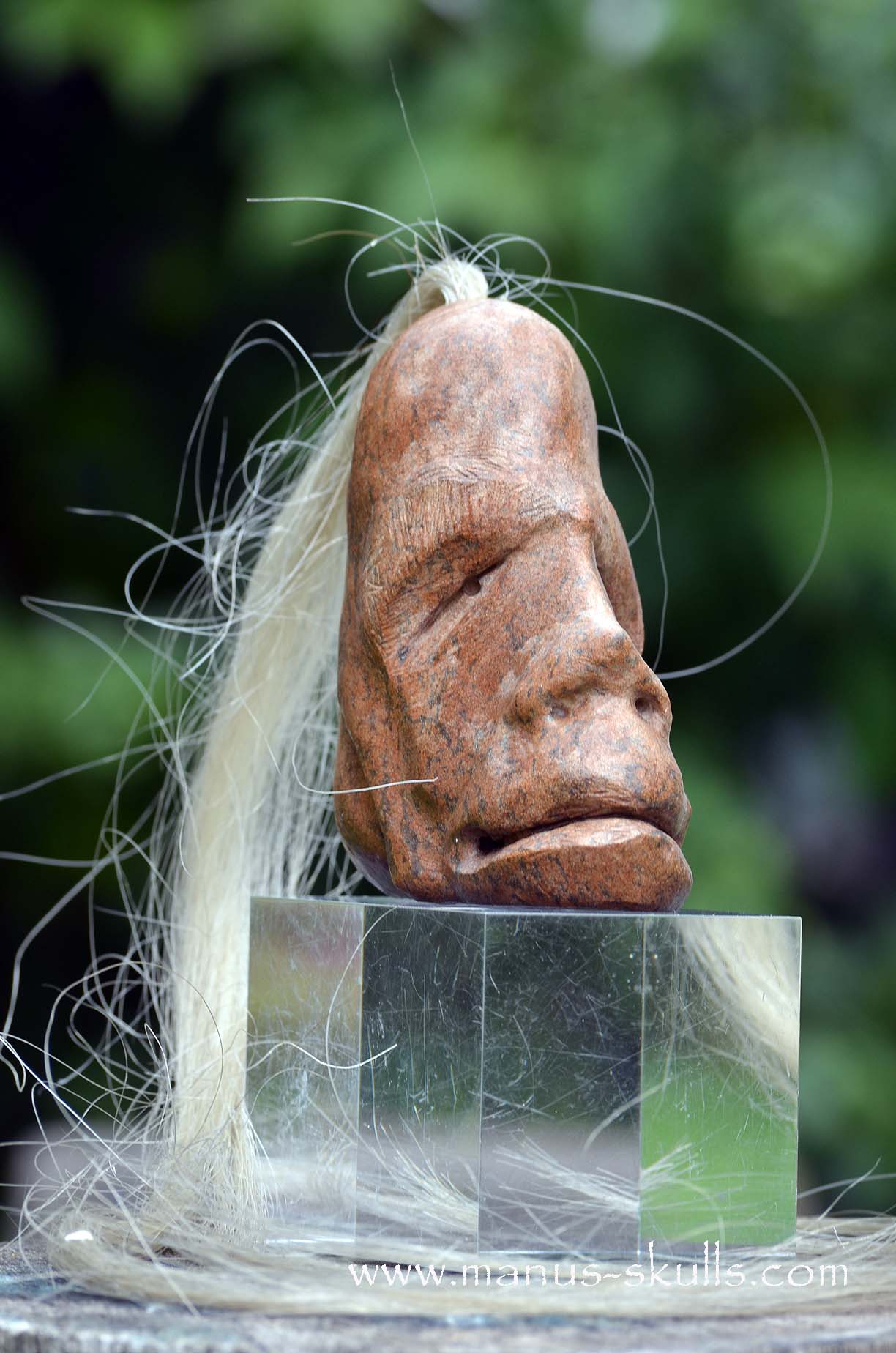 Steatite Tribal Skull  #048