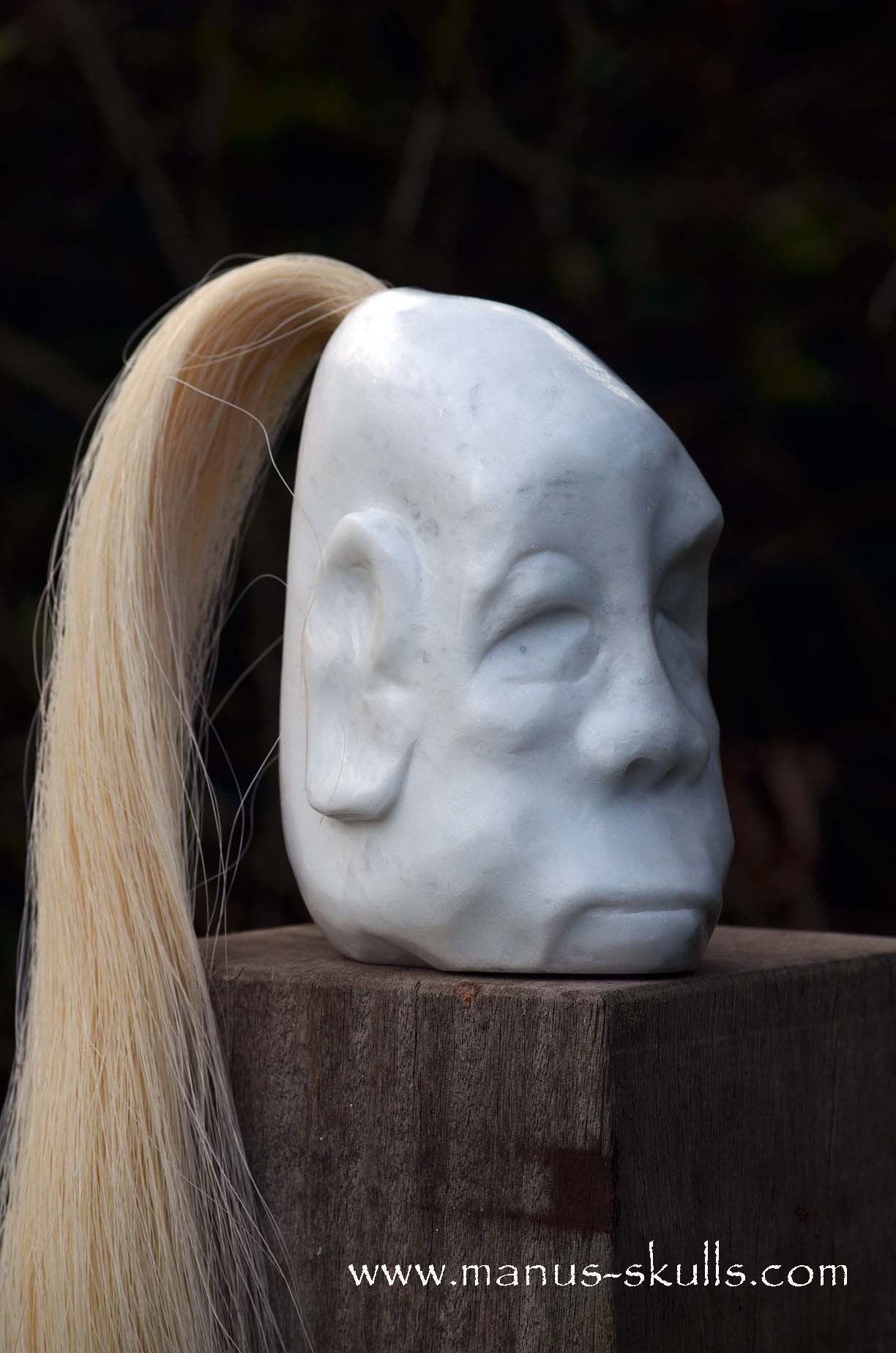 Manus skulls unique Crystal Carvings handmade skulls dragons pendants preseli bluestone tribals spiritual meaning wand Unicorn ..  barite