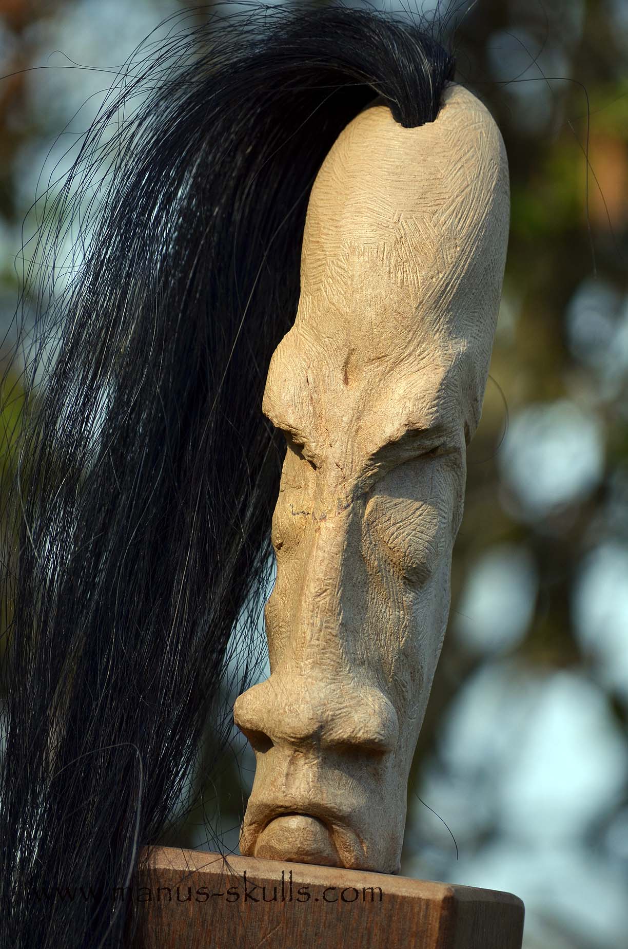 Steatite Tribal Double faced Skull #015