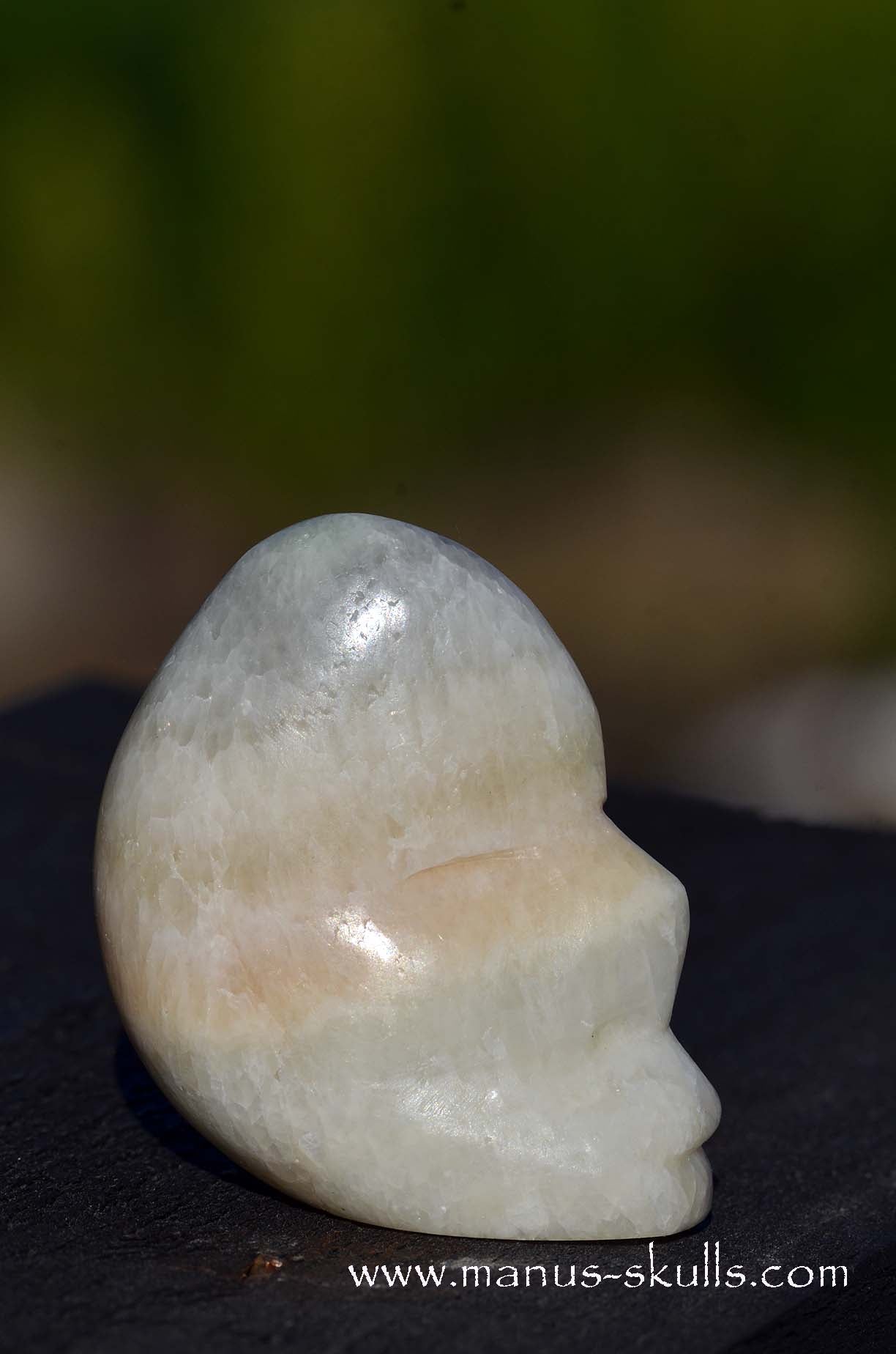 Manus skulls unique Crystal Carvings handmade skulls dragons pendants preseli bluestone tribals spiritual meaning Visokalcite 7 stones of Bosnia Herzegovina Manus Skull