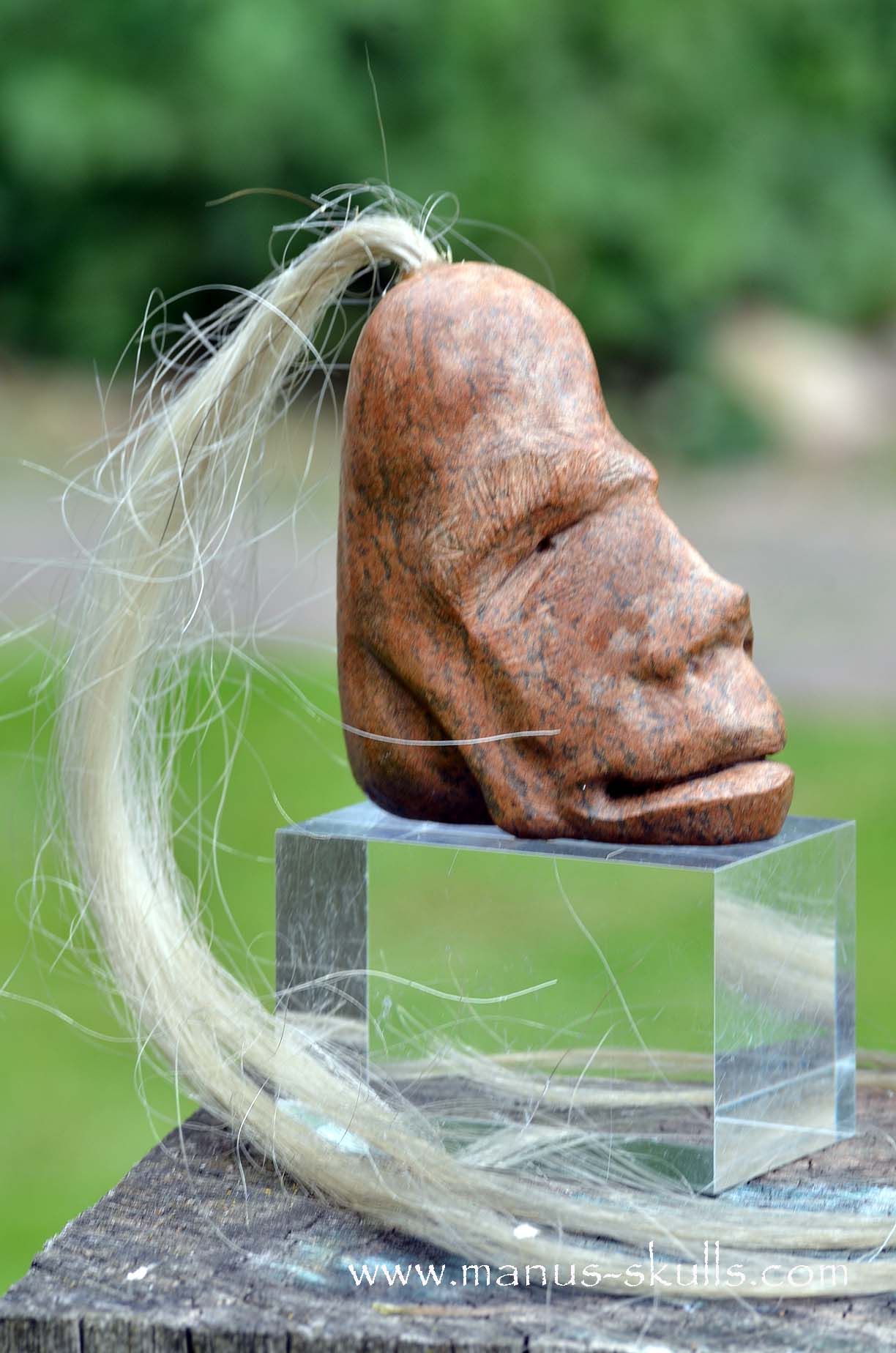 Steatite Tribal Skull  #048