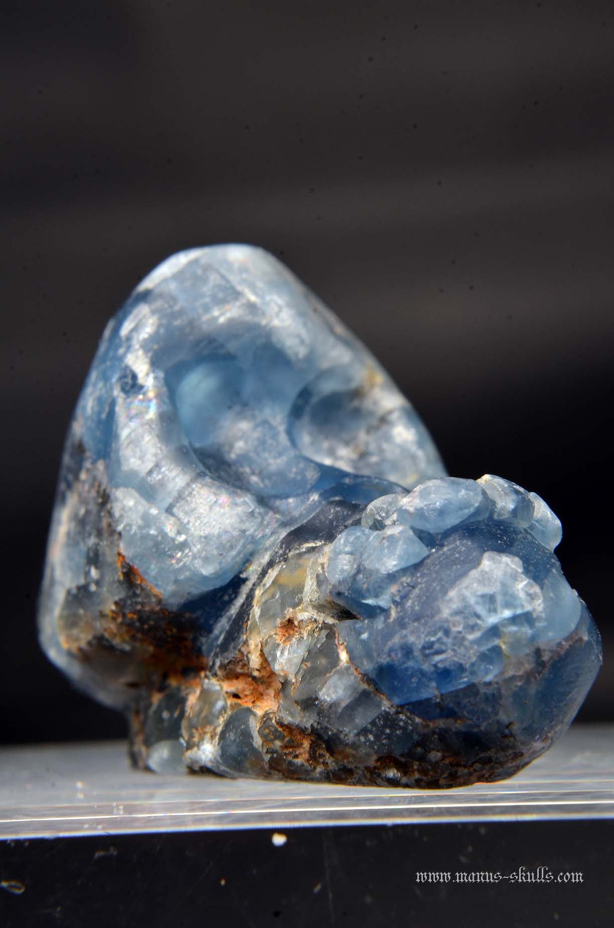 Manus skulls unique Crystal Carvings handmade skulls dragons pendants preseli bluestone tribals spiritual meaning wand Unicorn .. Blue Sapphire