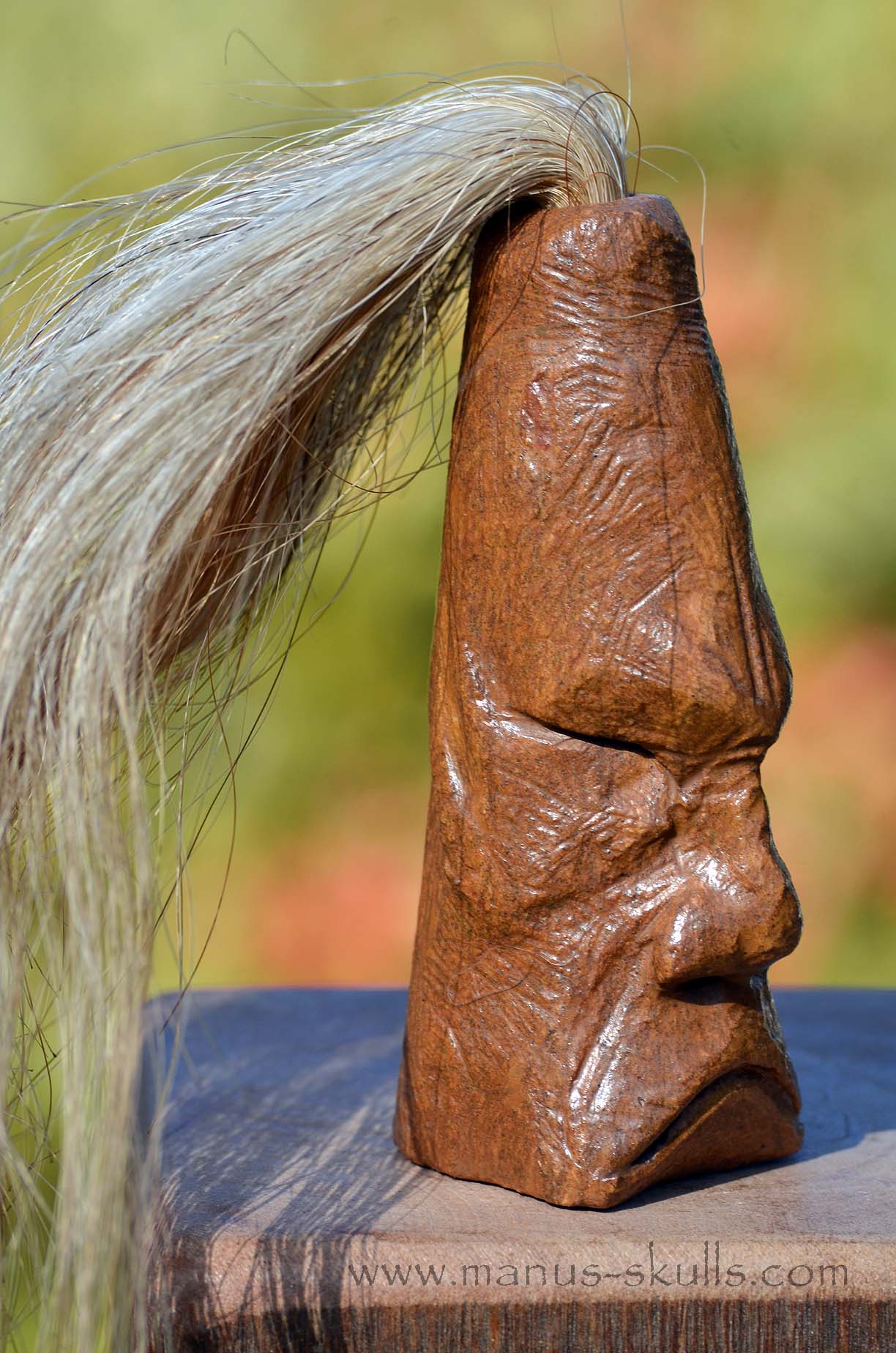 Steatite Tribal Skull  #028