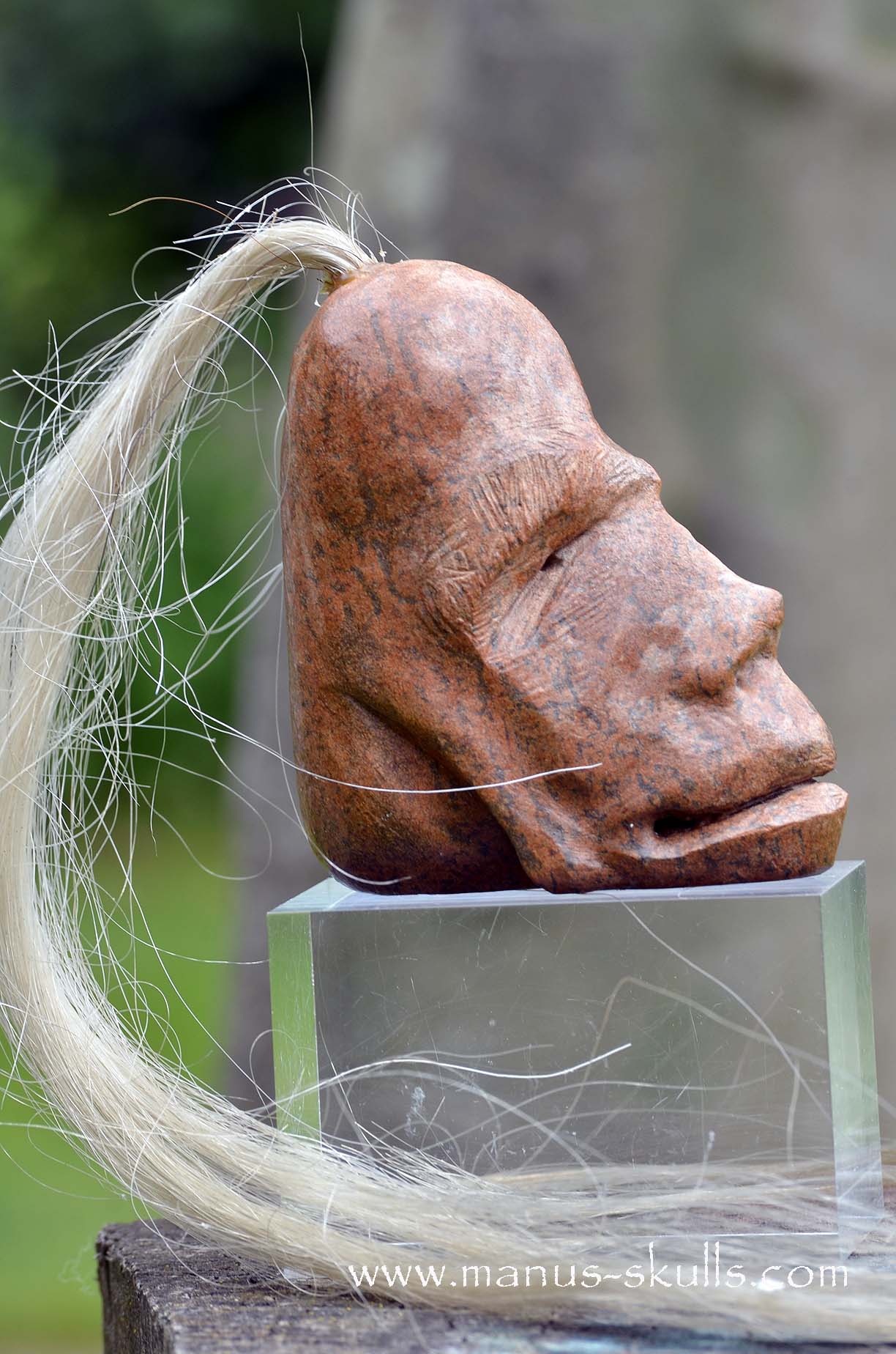 Steatite Tribal Skull  #048