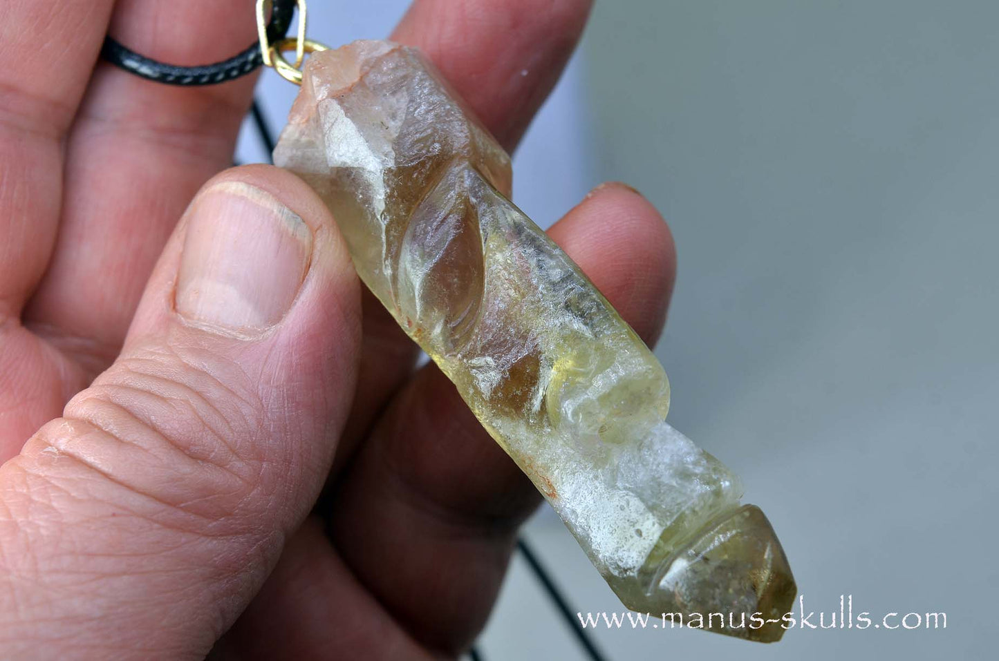 Himalayan CITRINE Tribal pendant
