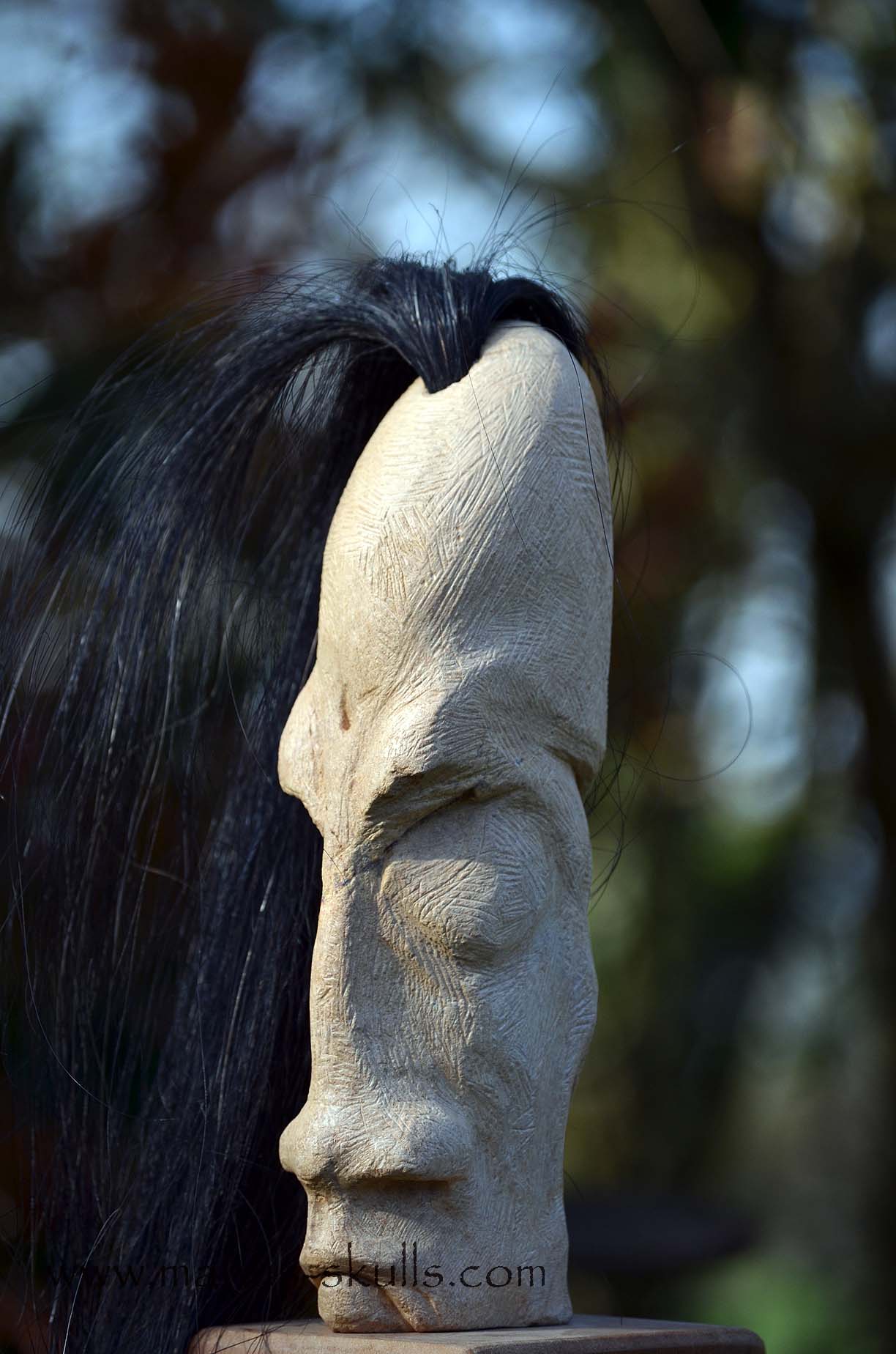 Steatite Tribal Double faced Skull #015