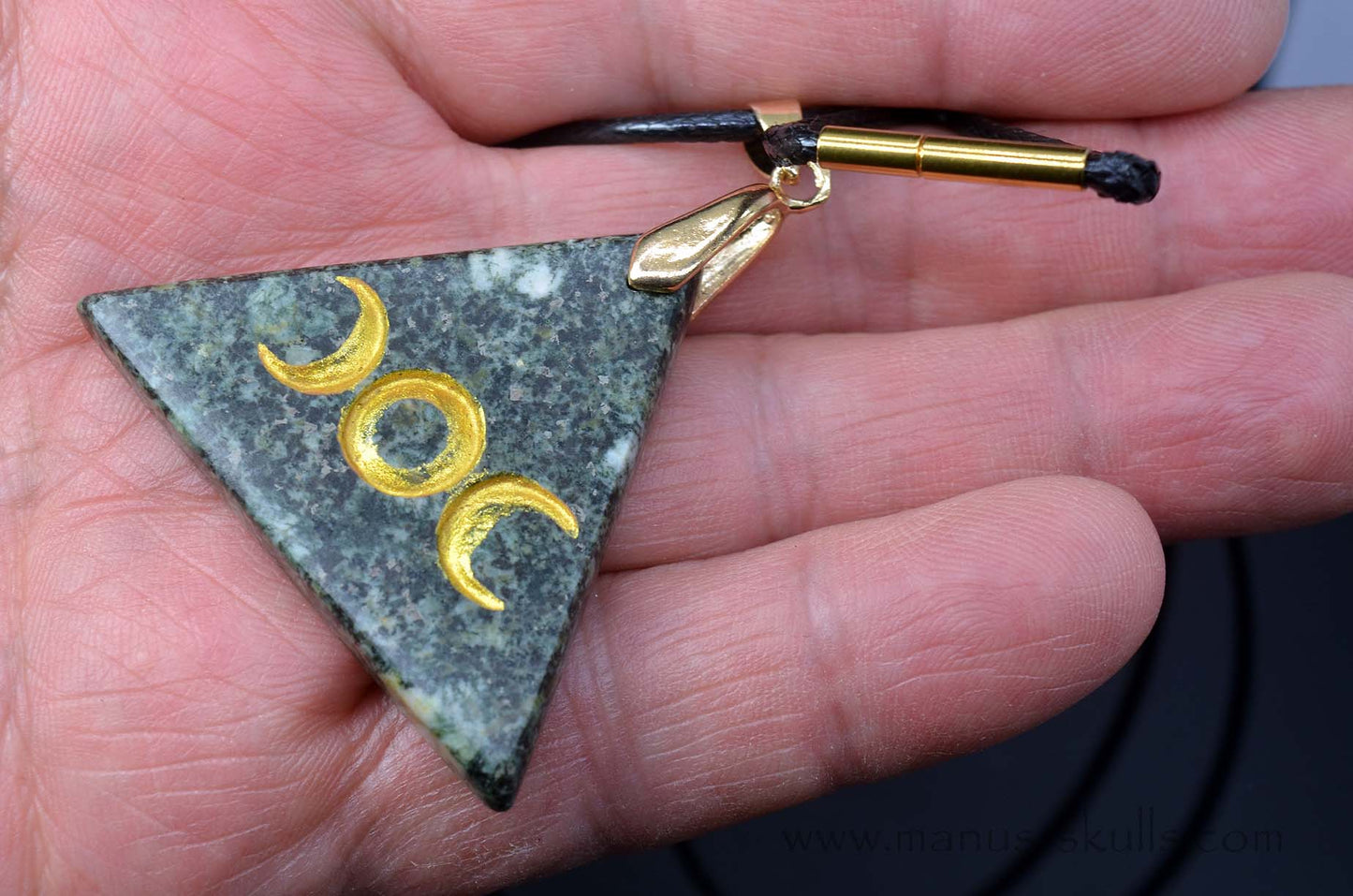 Preseli Bluestone Triangle Pendant Goddess Symbol