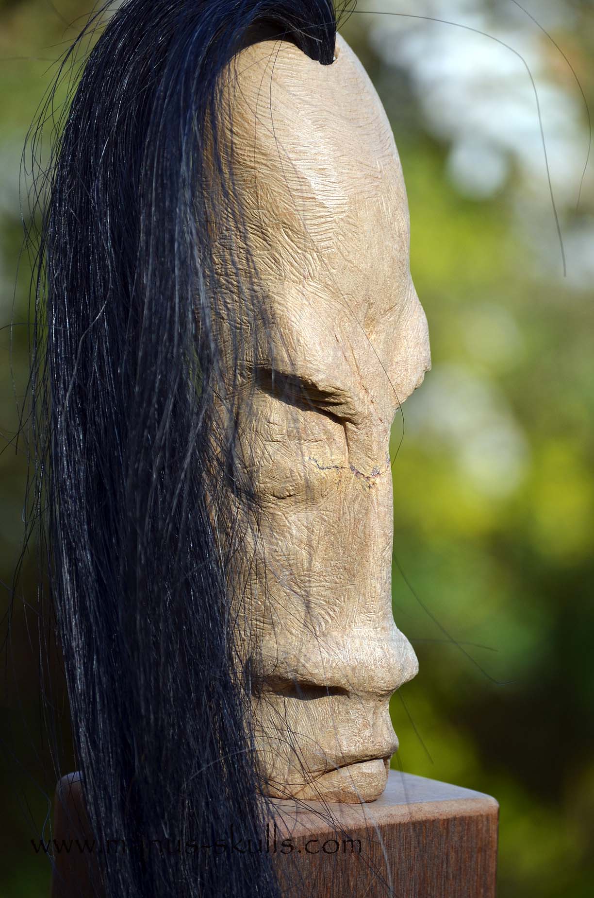 Steatite Tribal Double faced Skull #015