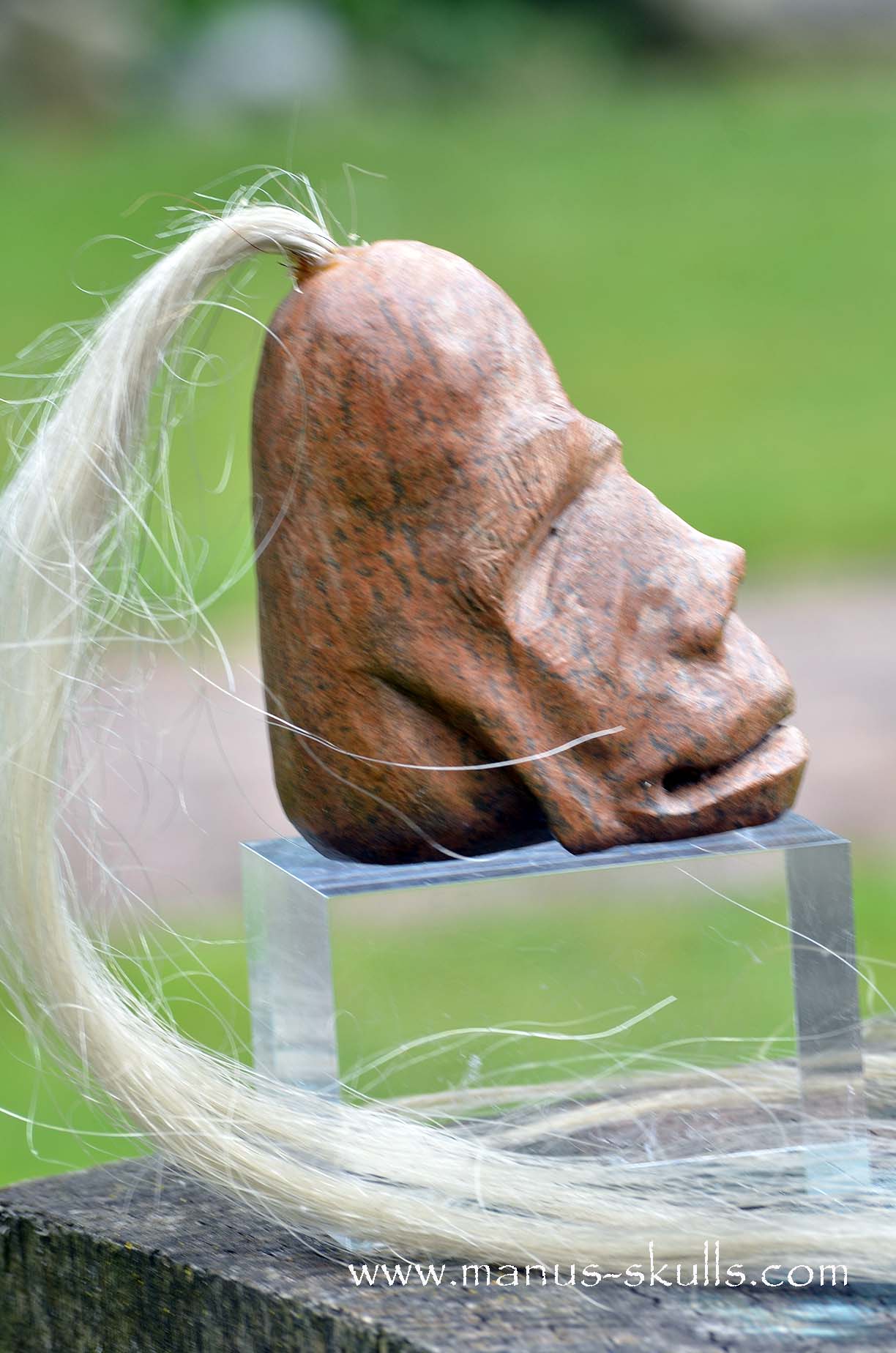 Steatite Tribal Skull  #048