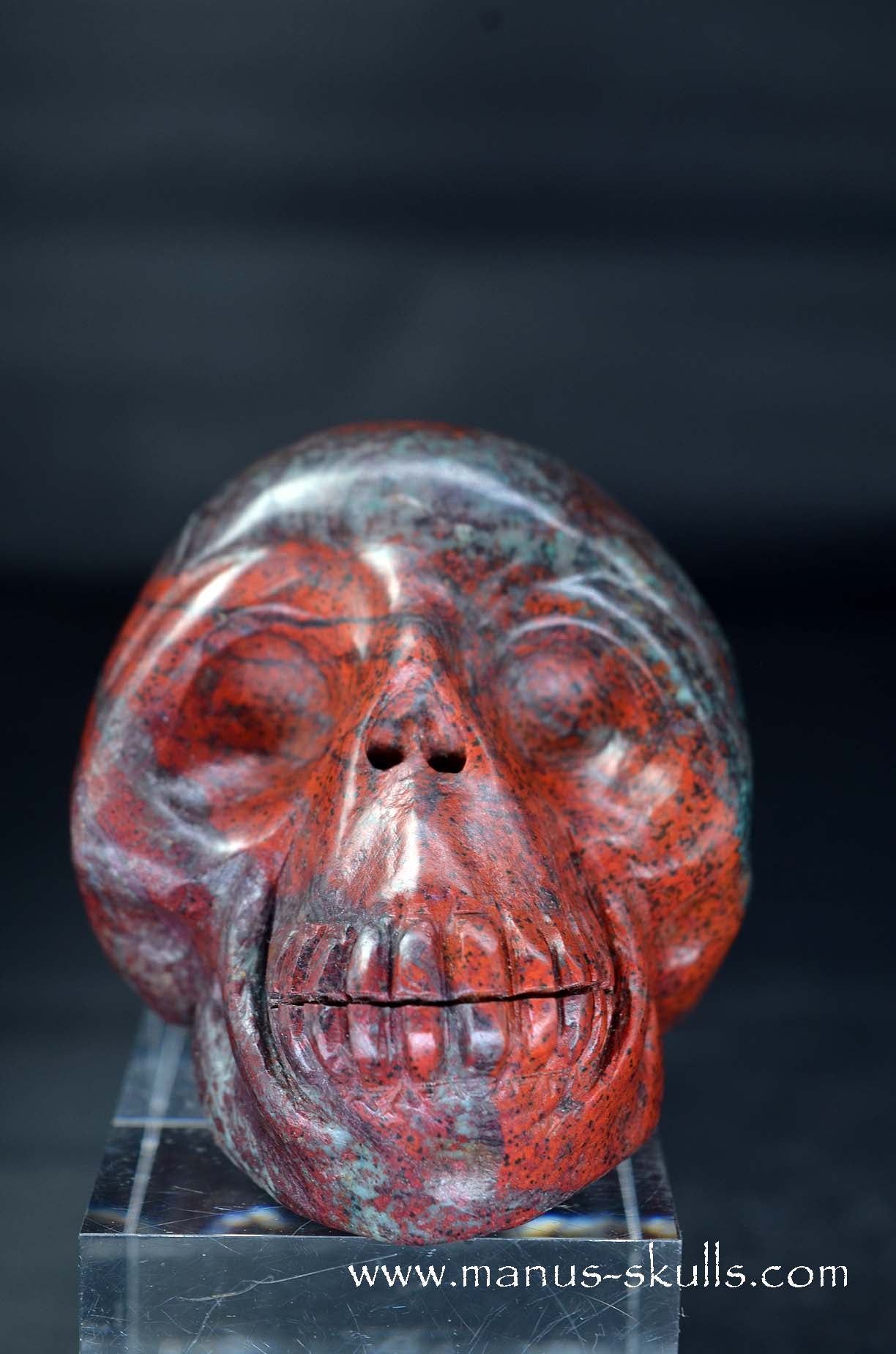 Manus skulls unique Crystal Carvings handmade skulls dragons pendants preseli bluestone tribals spiritual meaning wand Unicorn .. Sonora Sunrise Sunset Jasper