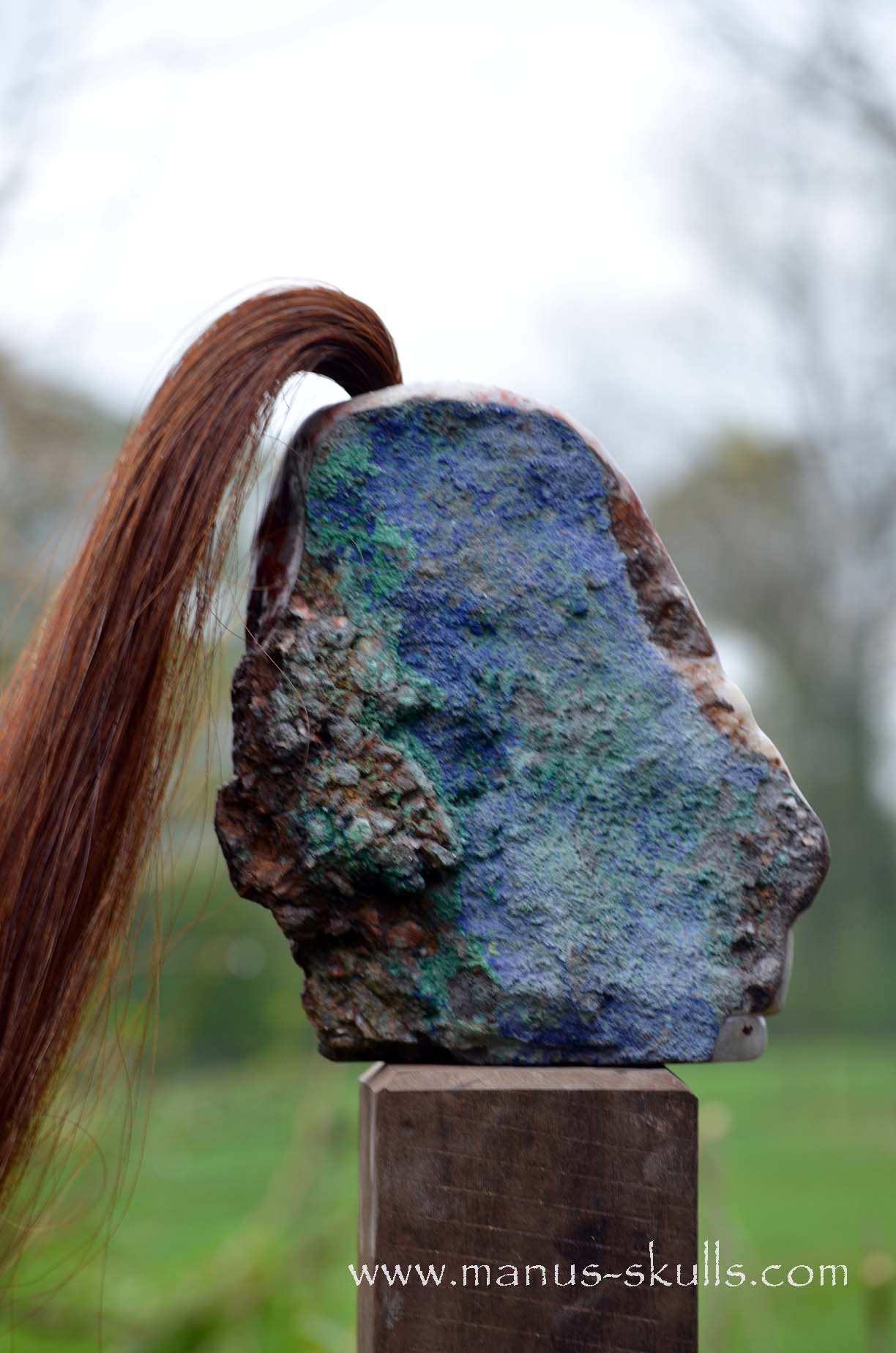 Azurite ~Malachite on Matrix Tribal #008