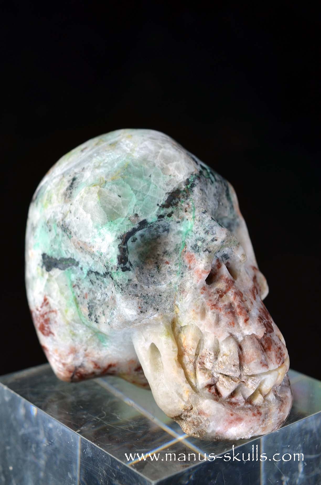 Manus skulls unique Crystal Carvings handmade skulls dragons pendants preseli bluestone tribals spiritual meaning wand Unicorn ..  fluorite barite