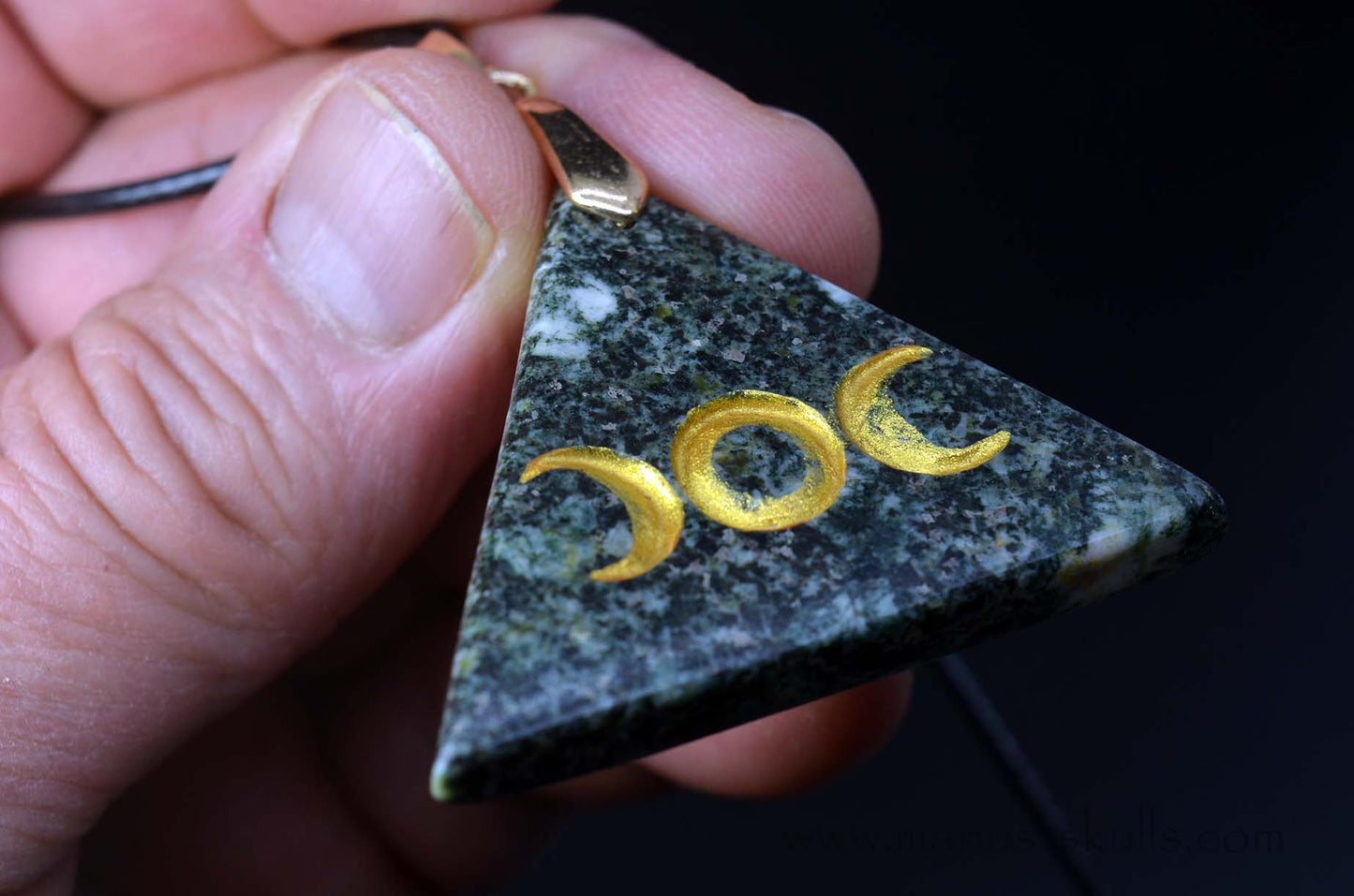 Preseli Bluestone Triangle Pendant Goddess Symbol