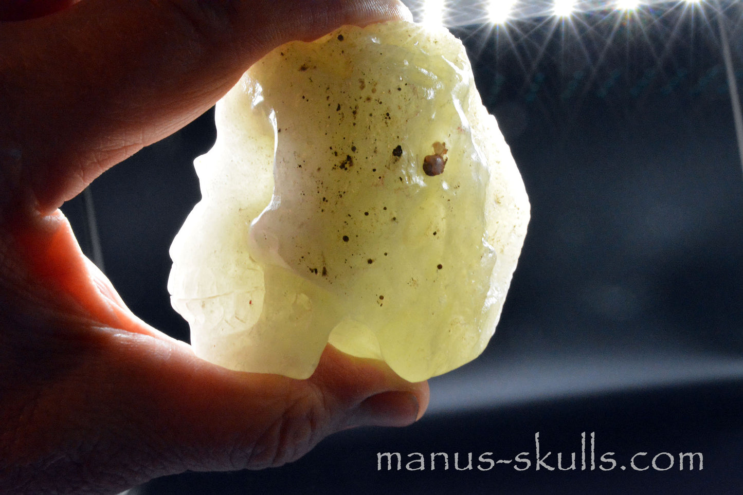 Large Libyan Desert Glass Skull (289.8 gram)