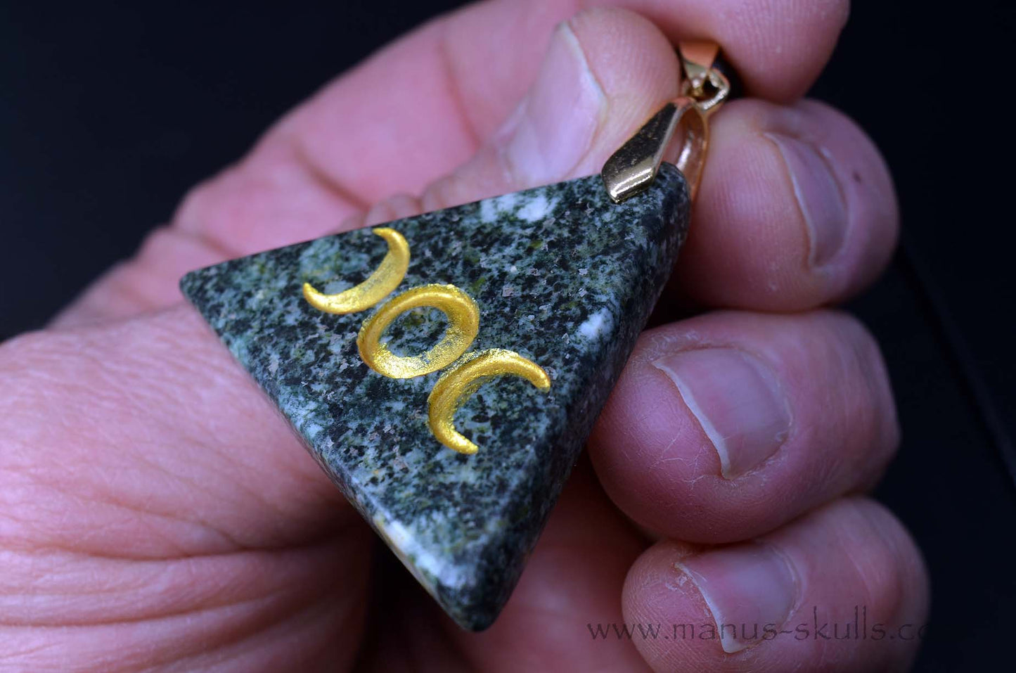 Preseli Bluestone Triangle Pendant Goddess Symbol