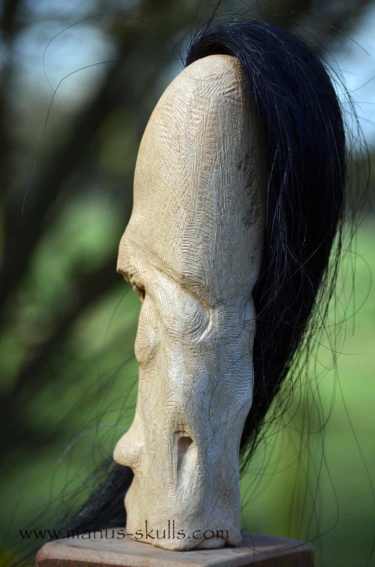 Steatite Tribal Double faced Skull #015