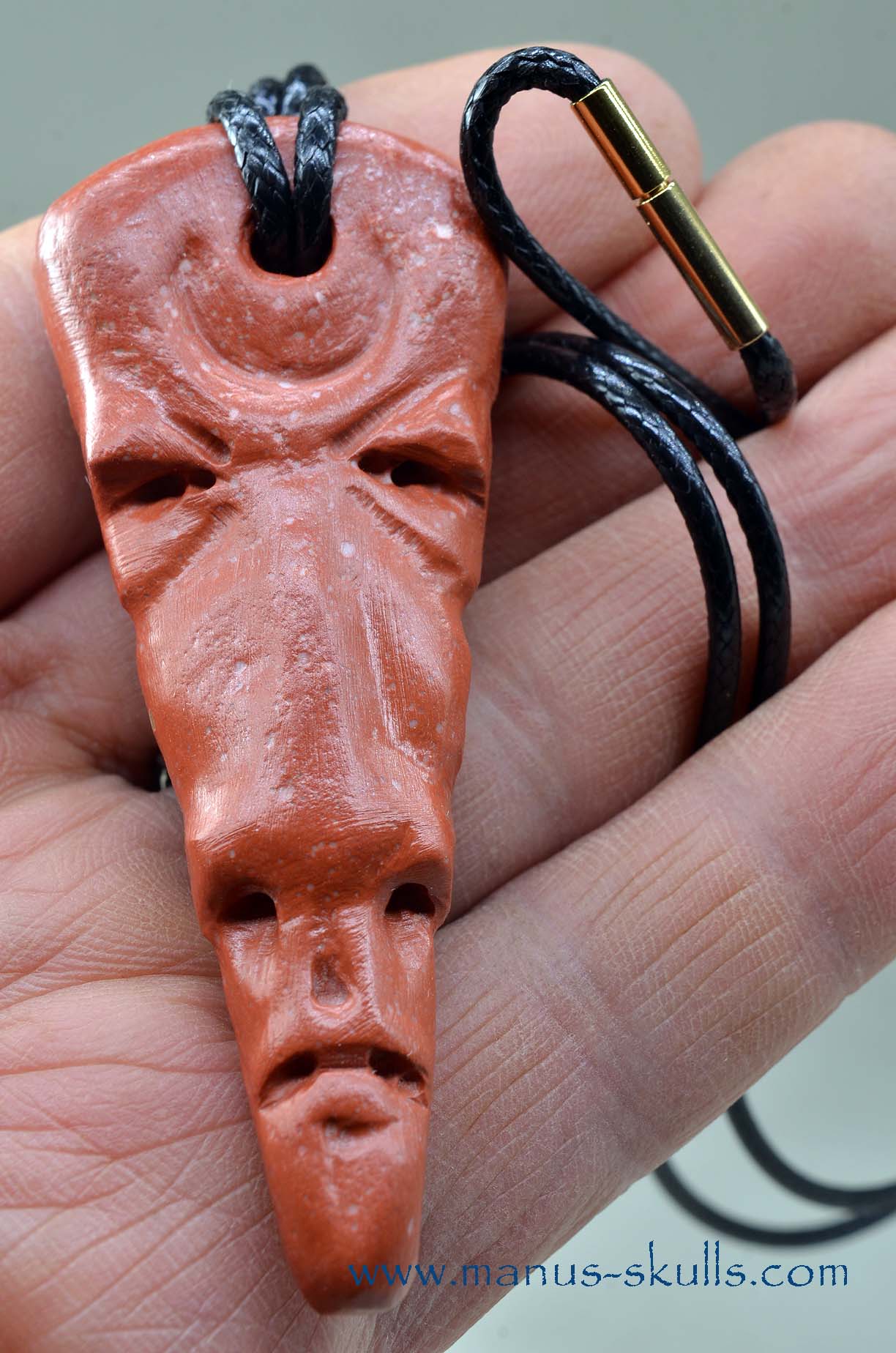 Catlinite (Pipestone) Tribal Pendant