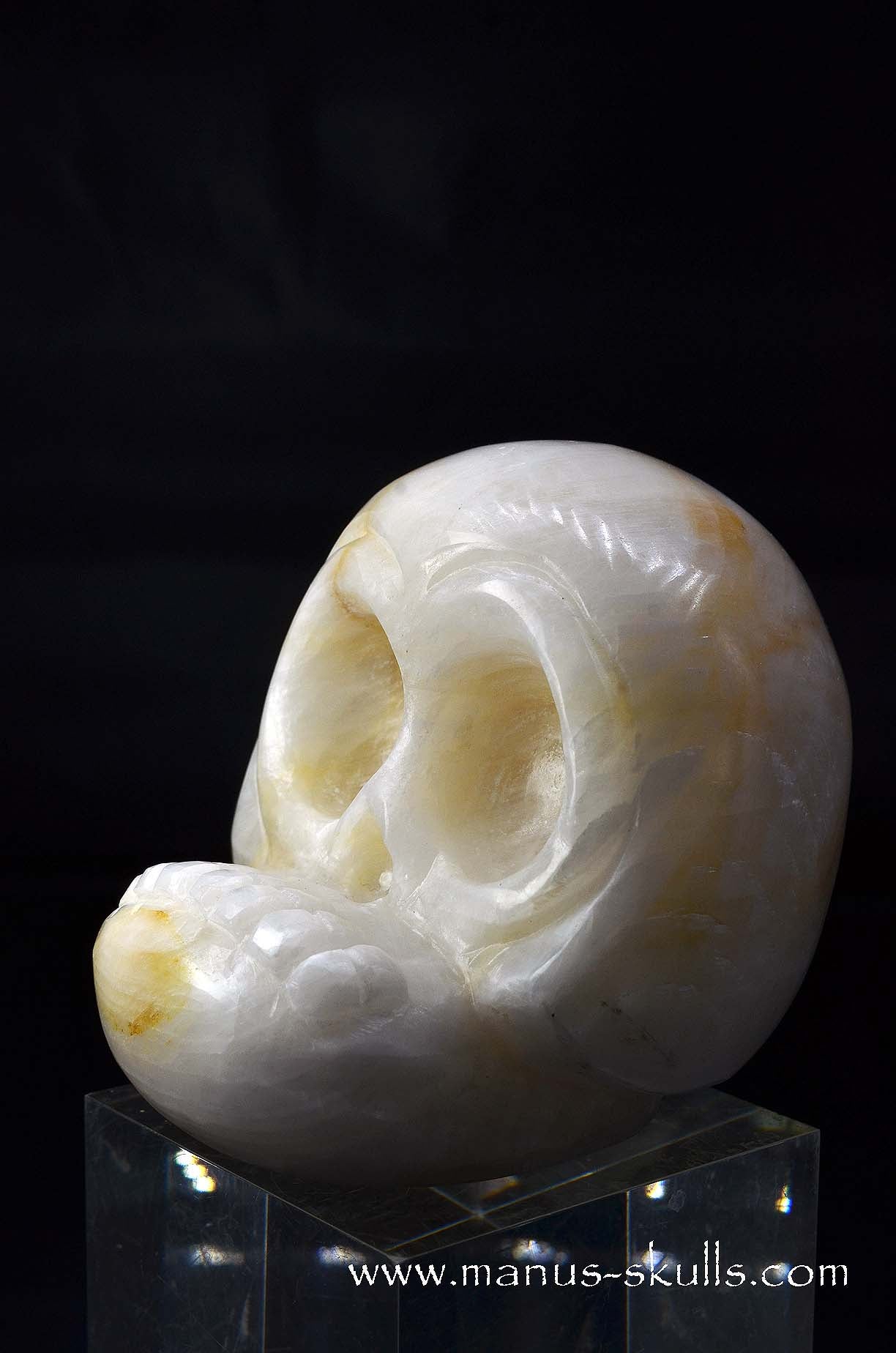 Manus skulls unique Crystal Carvings handmade skulls dragons pendants preseli bluestone tribals spiritual meaning wand Unicorn .. white calcite Evolian 2025