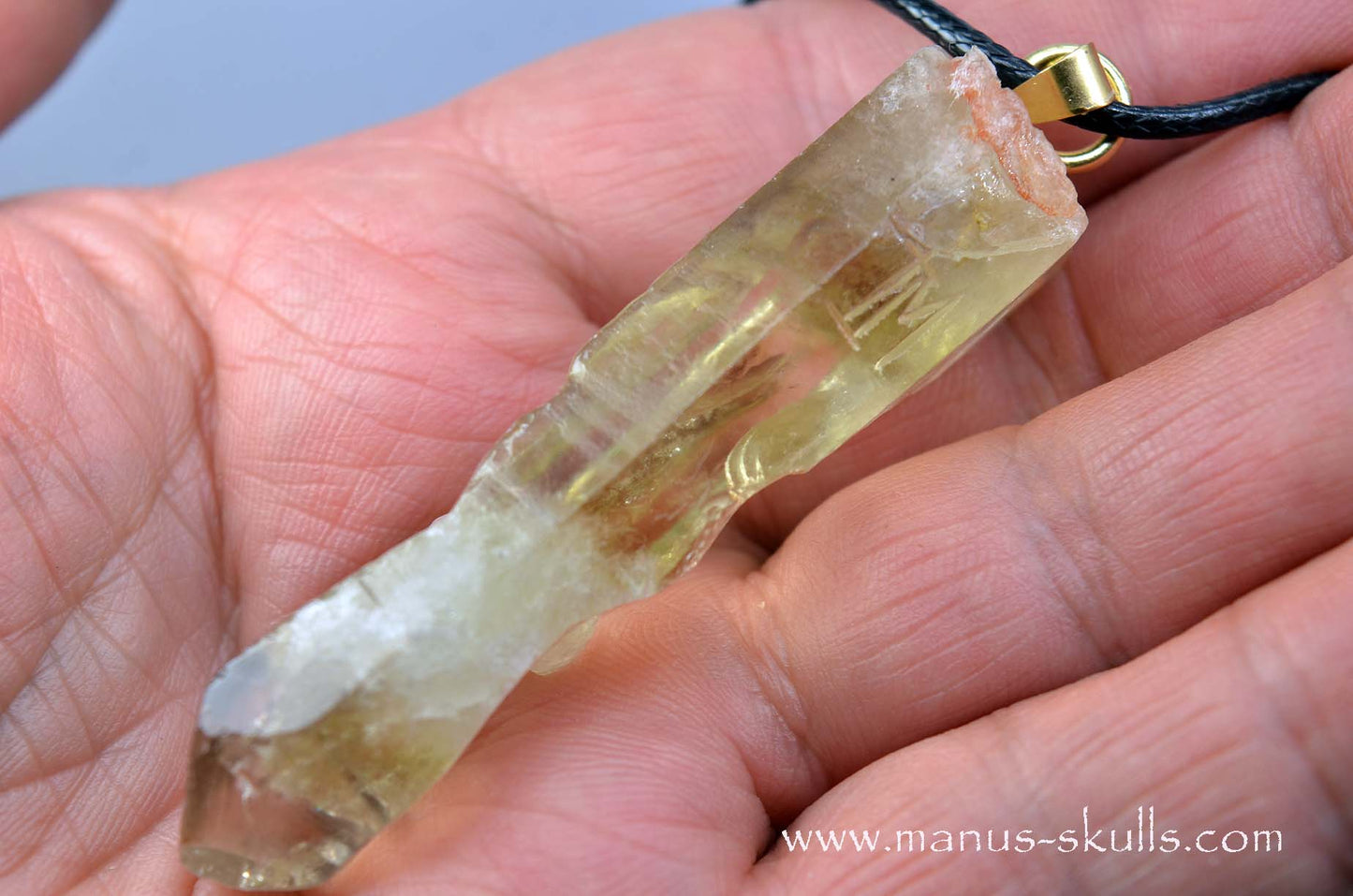 Himalayan CITRINE Tribal pendant