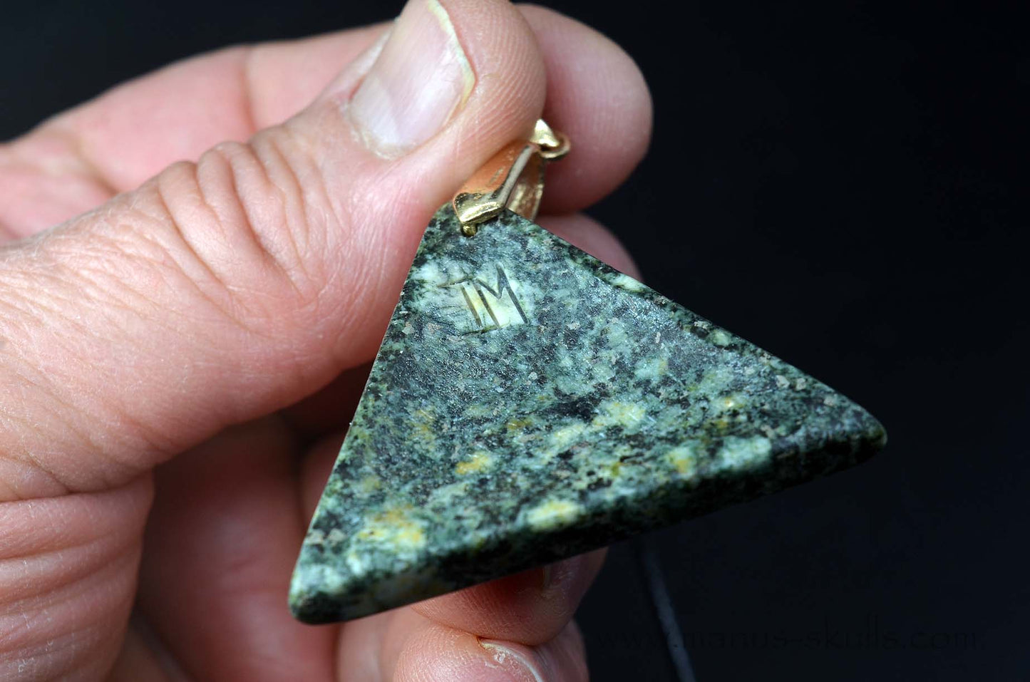 Preseli Bluestone Triangle Pendant Goddess Symbol
