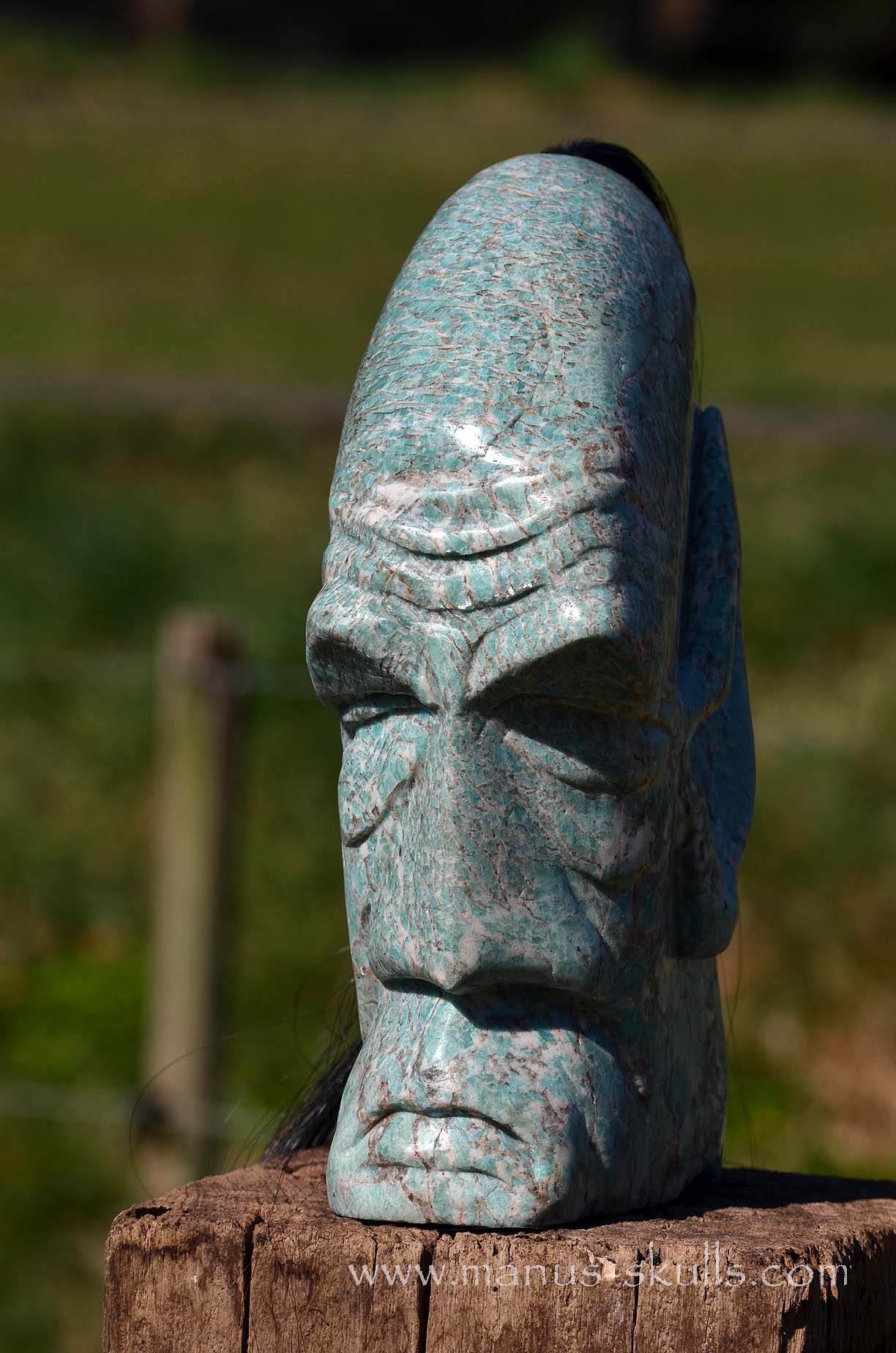 Large Amazonite Tribal Statue #003