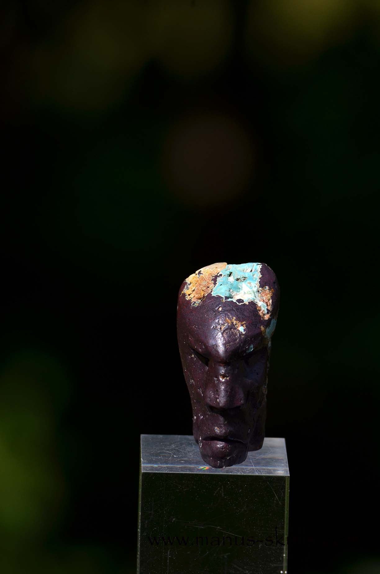 Cuprite with Turquoise Skull