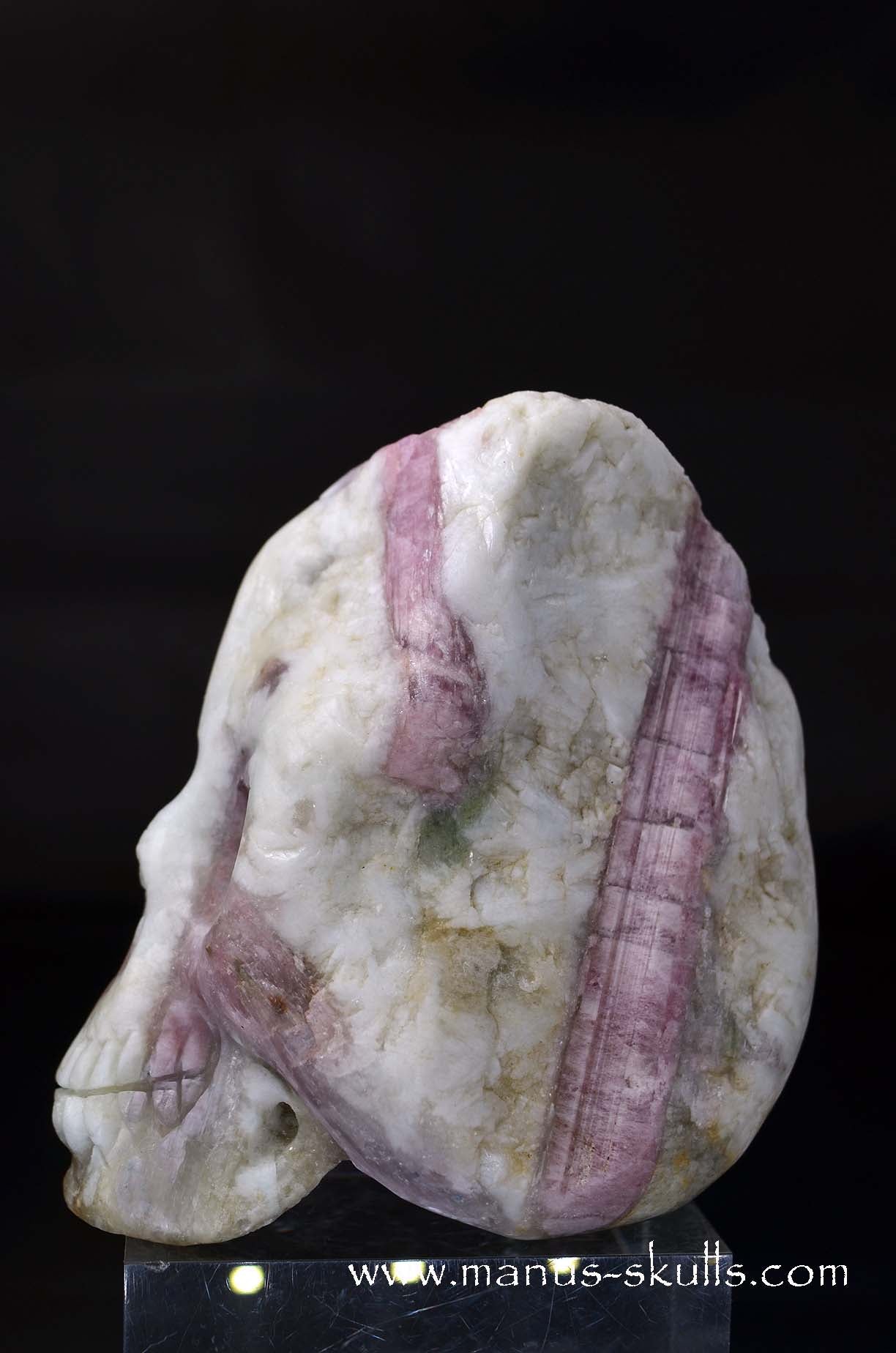 Rubellite ~Pink Tourmalin Skull