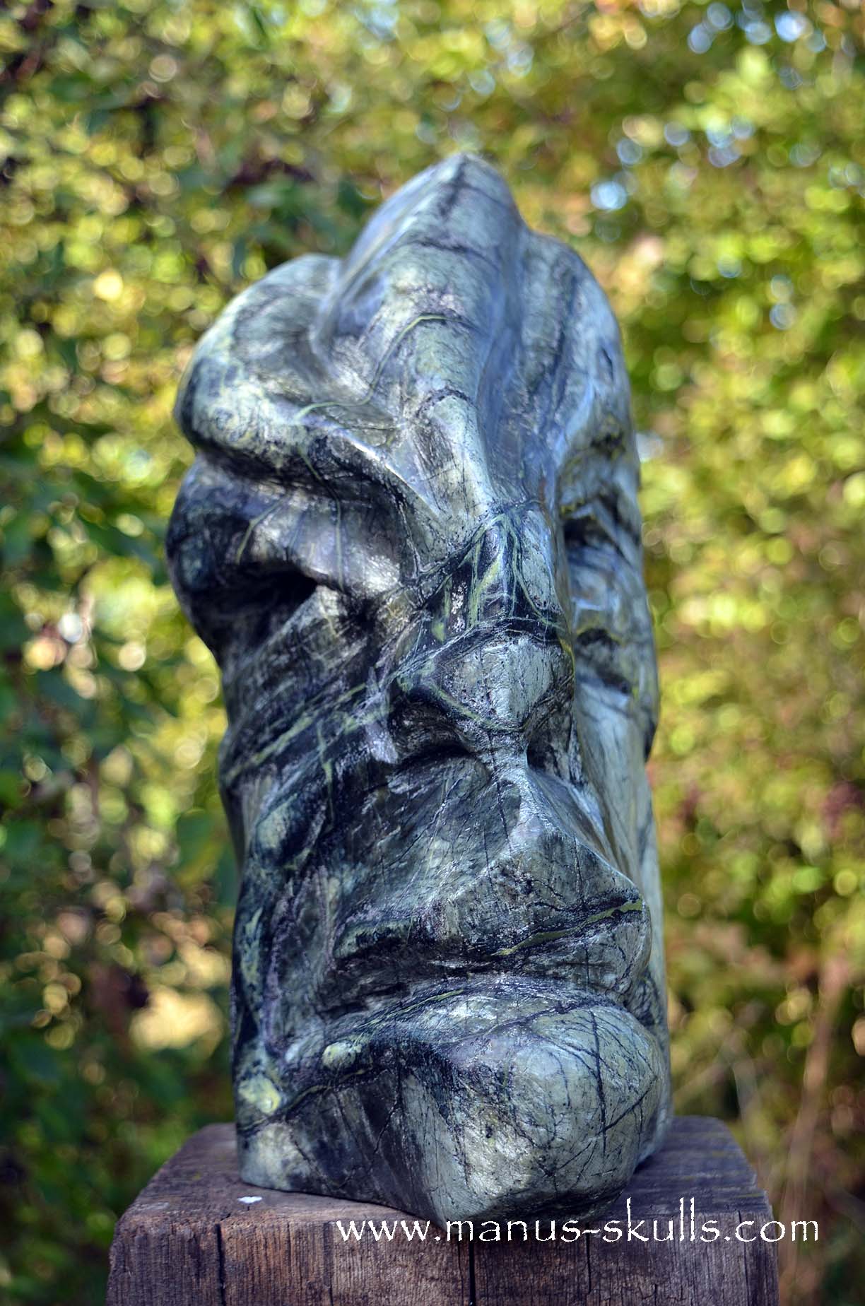 Manus skulls unique Crystal Carvings handmade skulls dragons pendants preseli bluestone tribals spiritual meaning wand Unicorn ..  greek serpentine