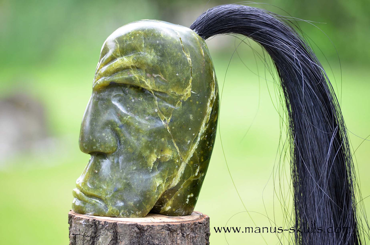 Idocrase ~ Vesuvianite Tribal Skull #060