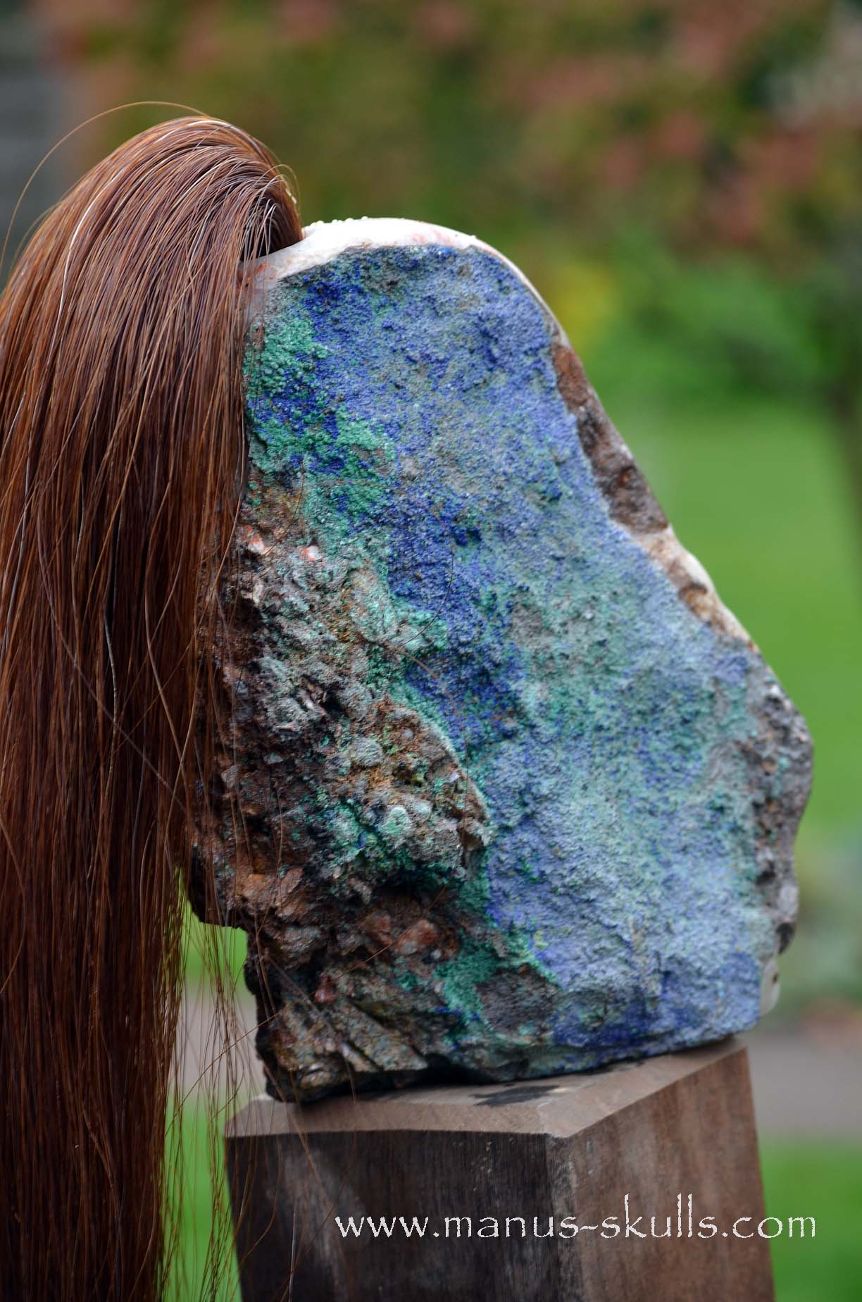 Azurite ~Malachite on Matrix Tribal #008