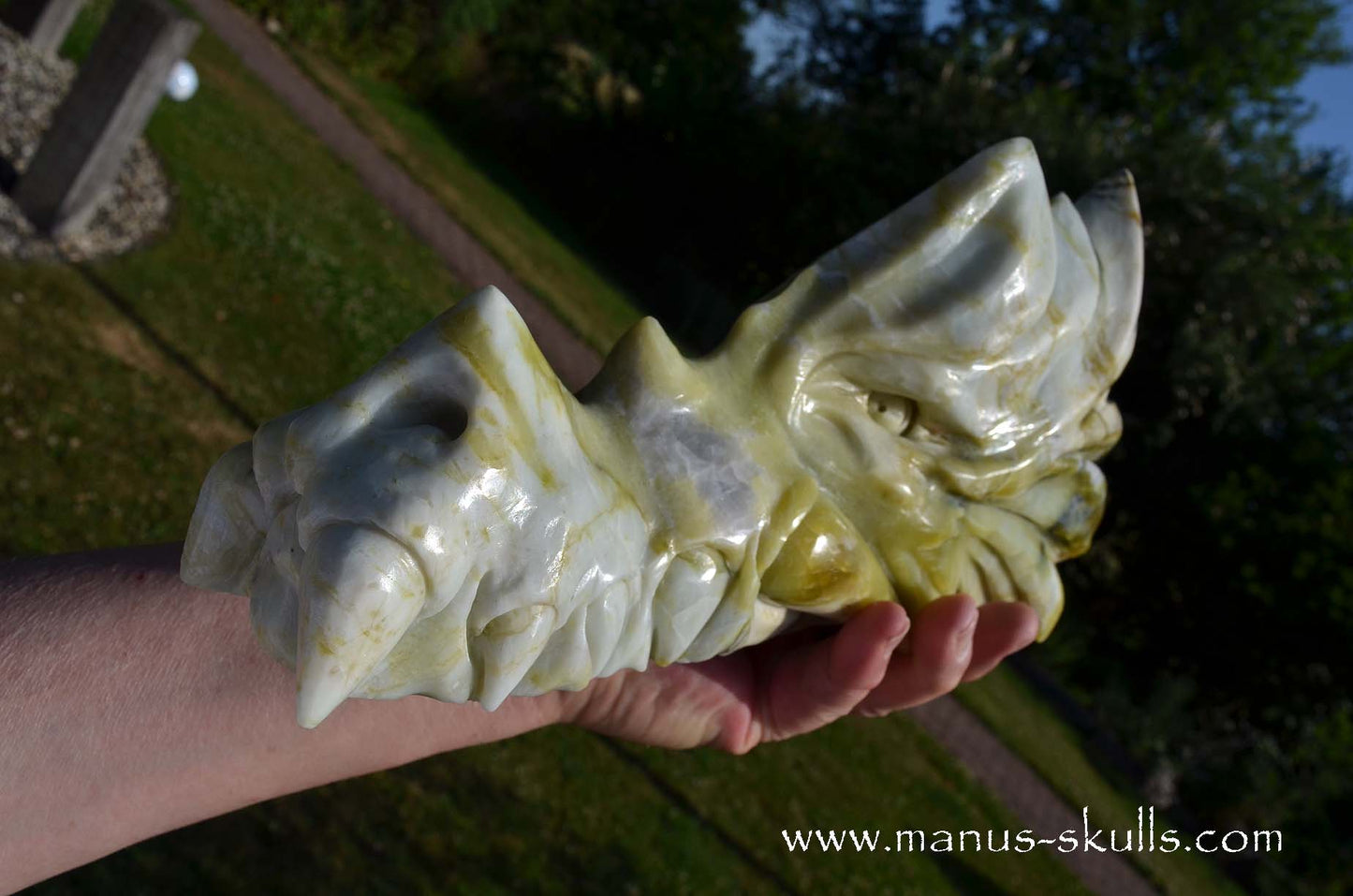 XL Green Connemara Marble Dragon