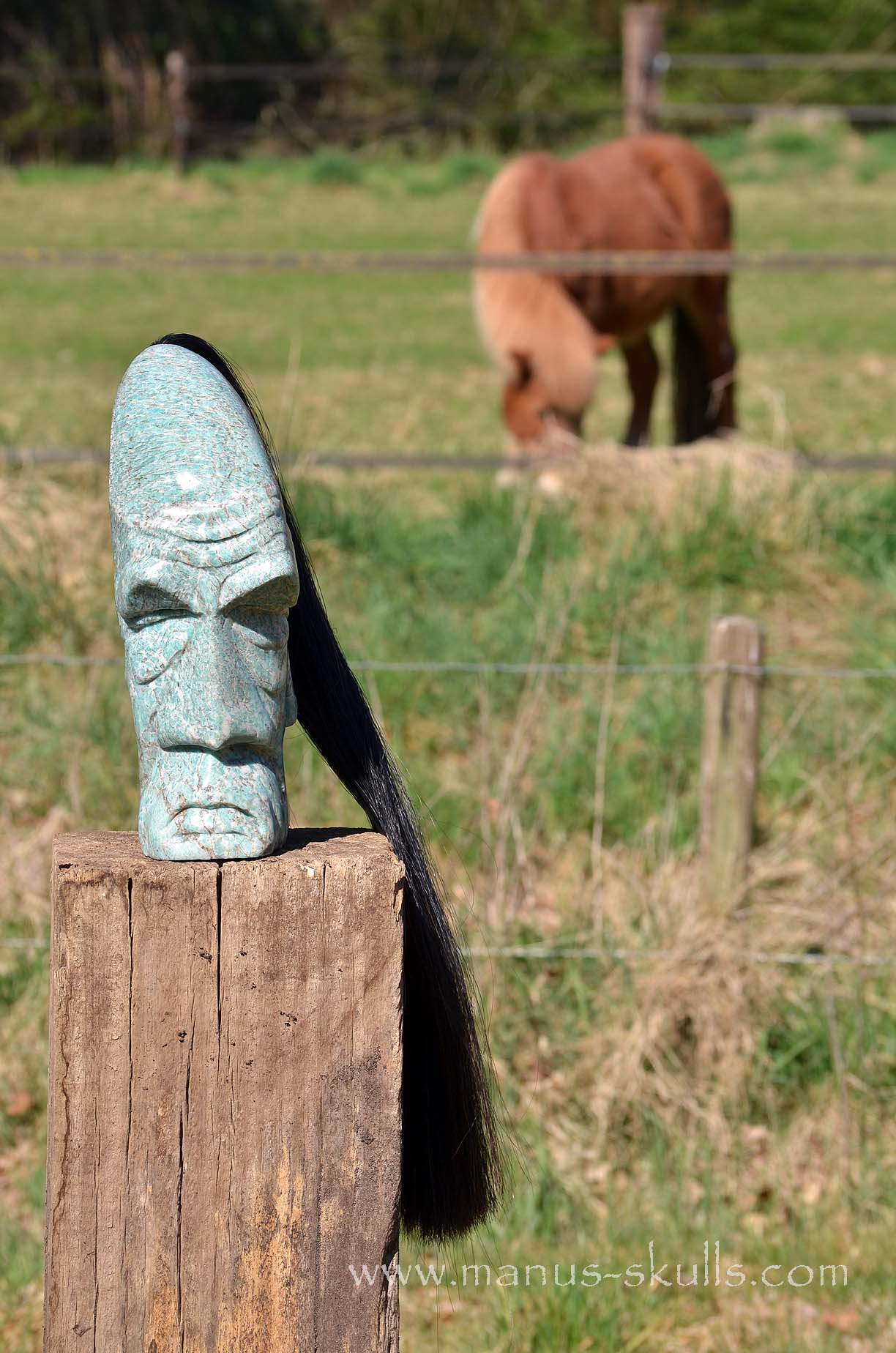Large Amazonite Tribal Statue #003