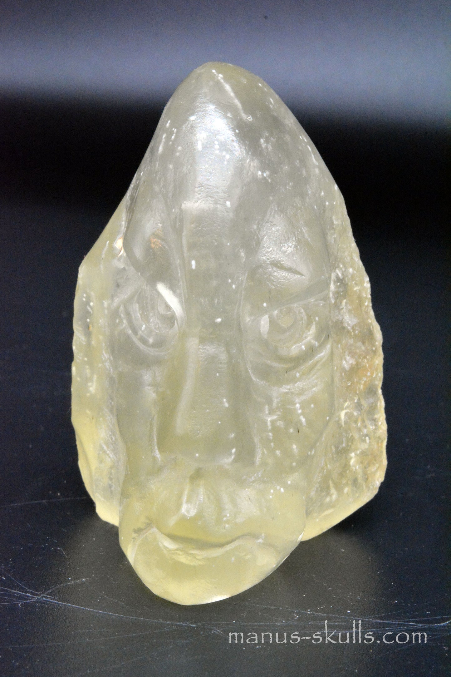 Libyan Desert Glass Face Skull