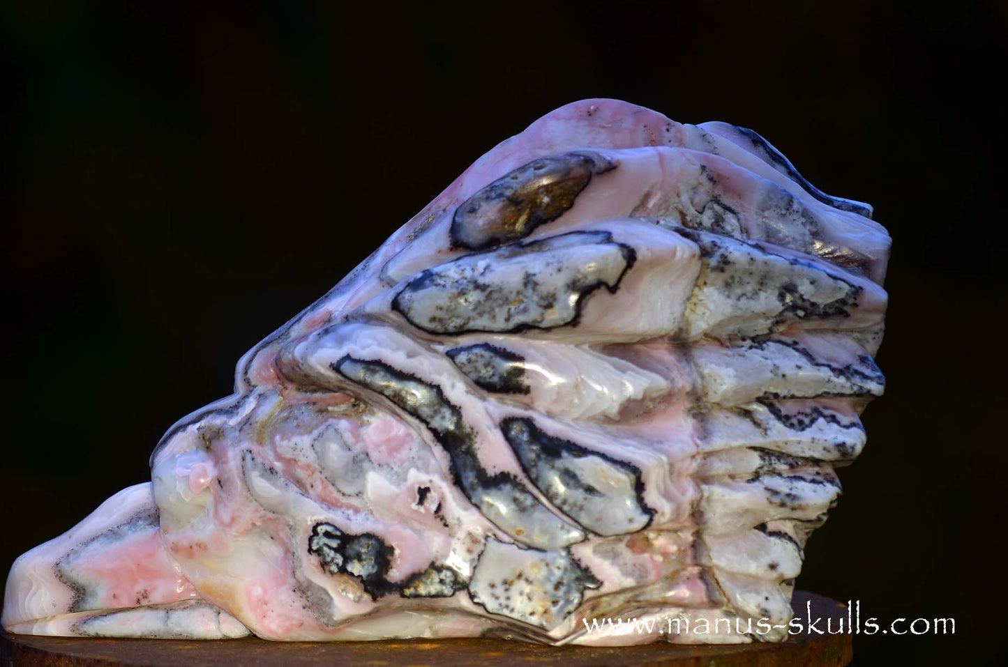 Large Stunning Pink Peruvian Opal Dragon.