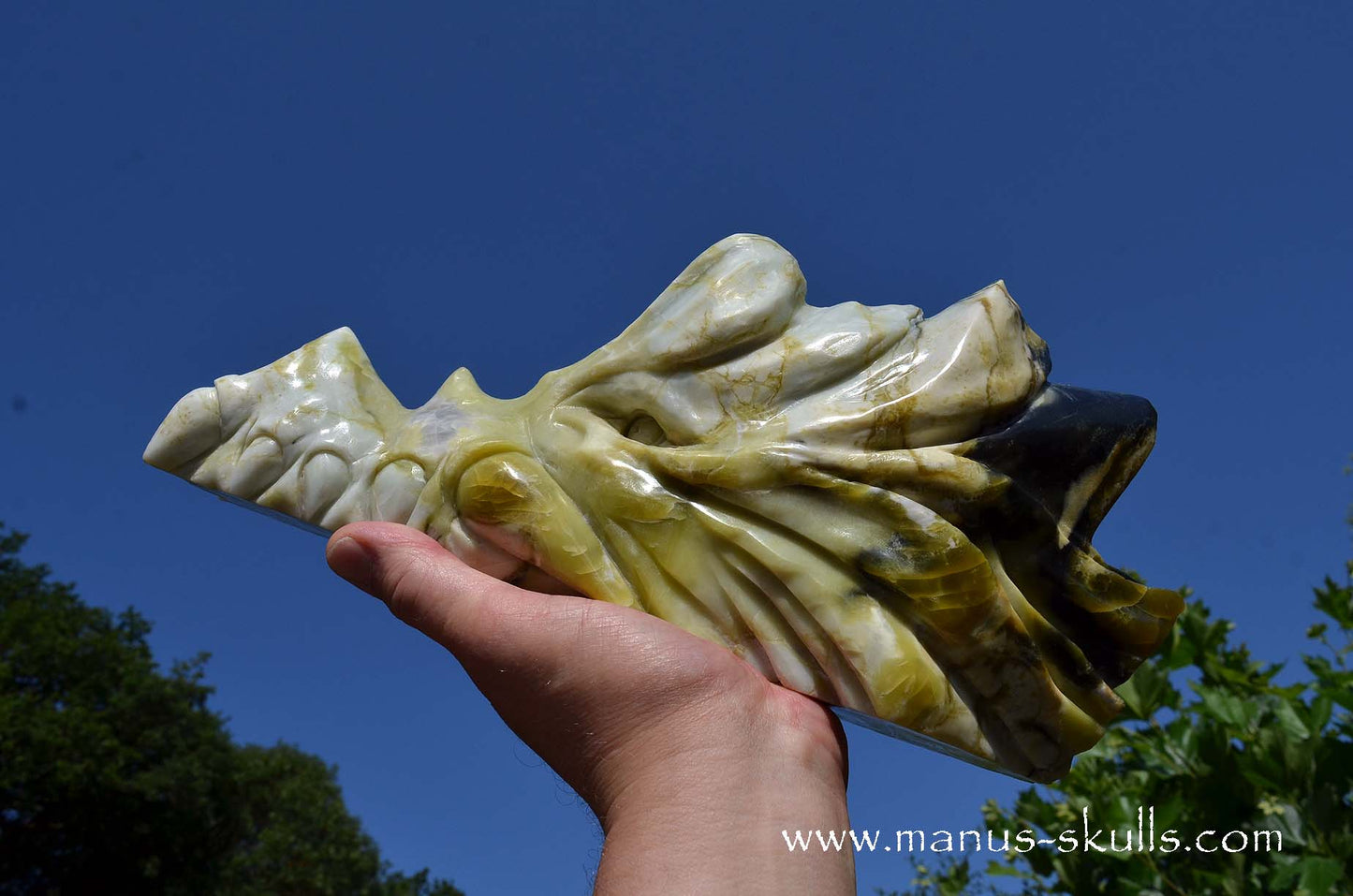 XL Green Connemara Marble Dragon