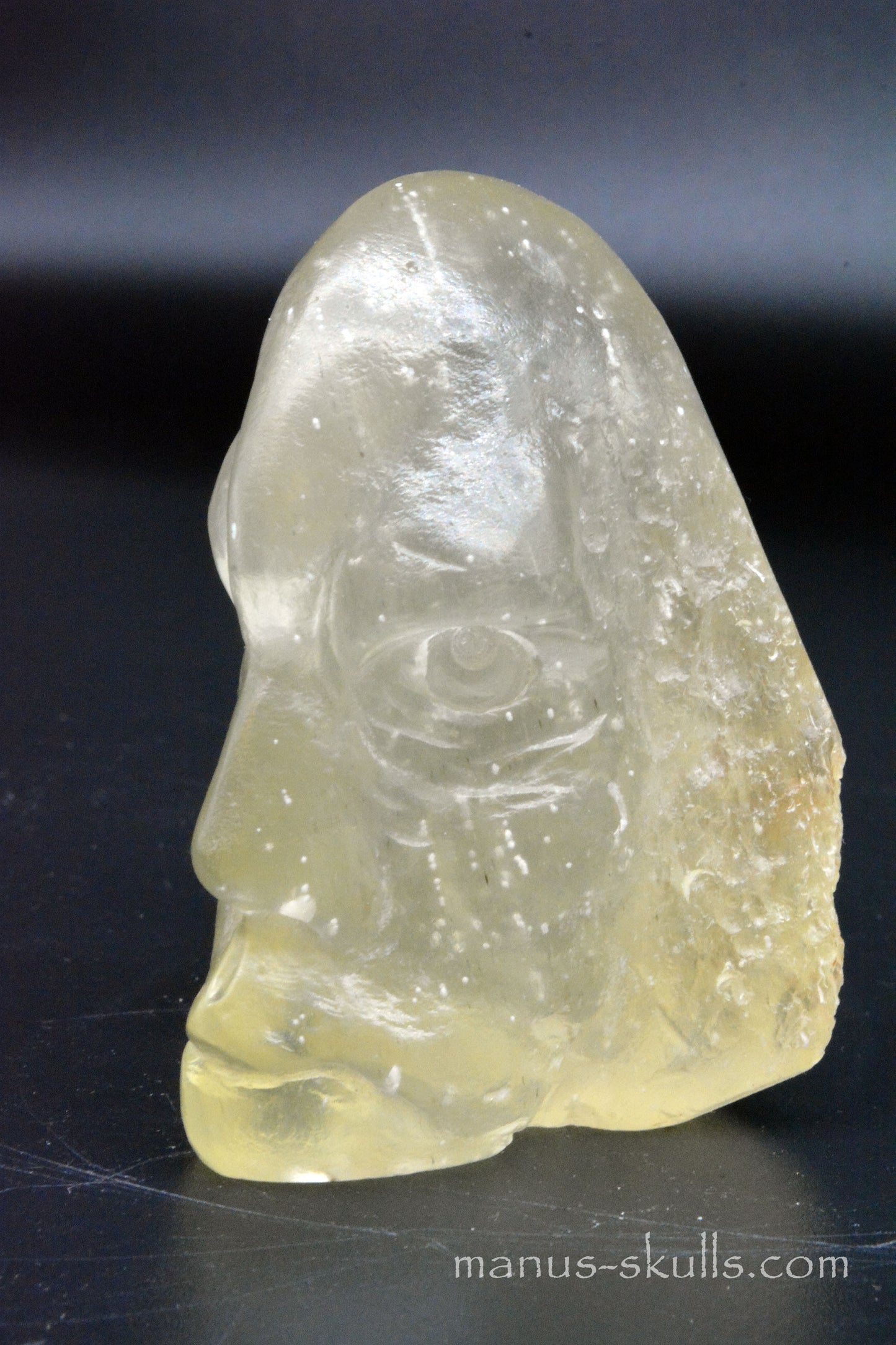 Libyan Desert Glass Face Skull